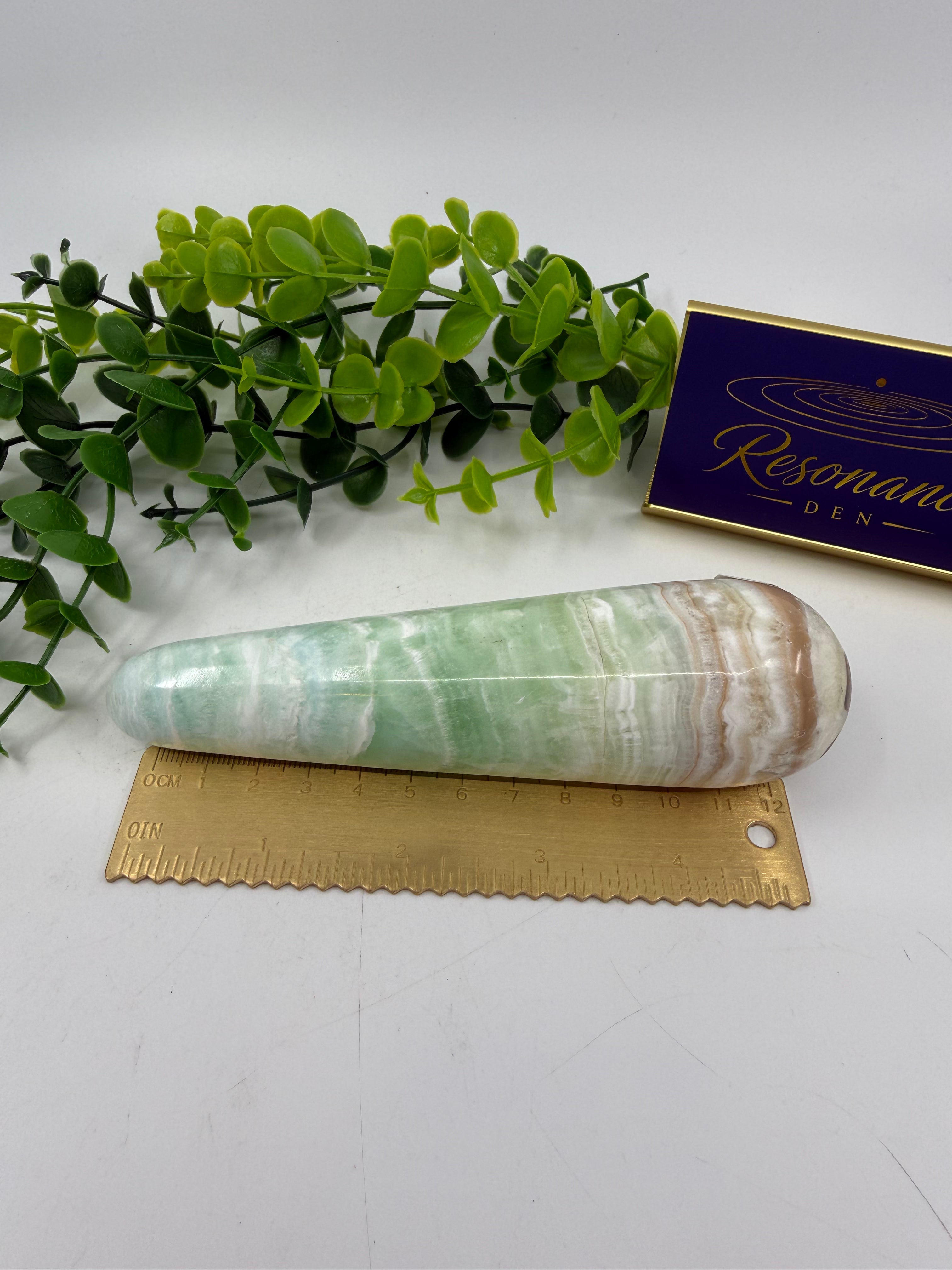 Caribbean Calcite Massage Wand (Opt A)