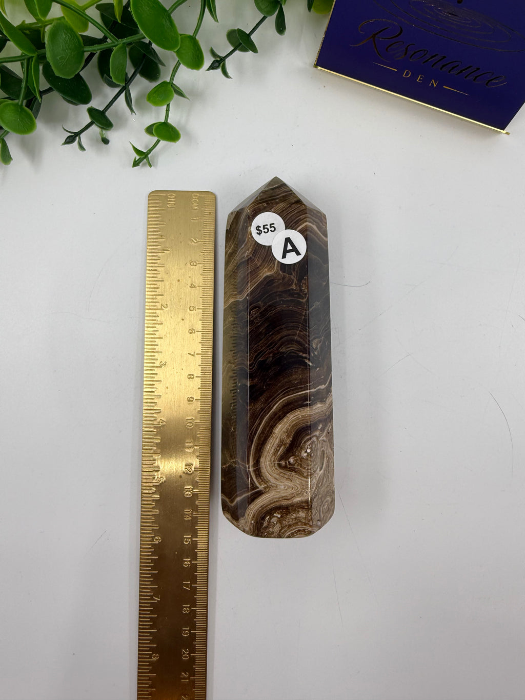 Chocolate Calcite Tower (Opt A)