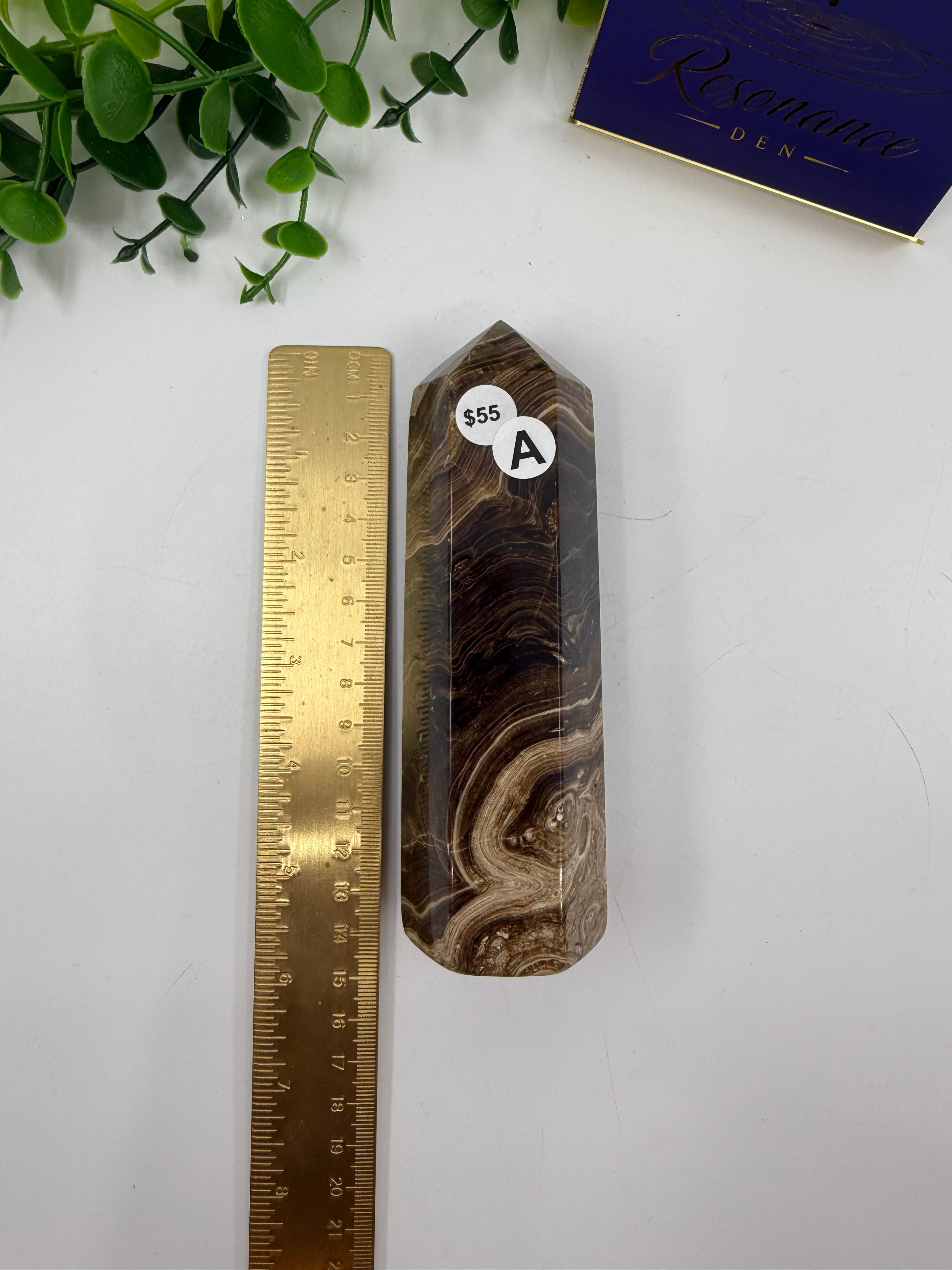 Chocolate Calcite Tower (Opt A)