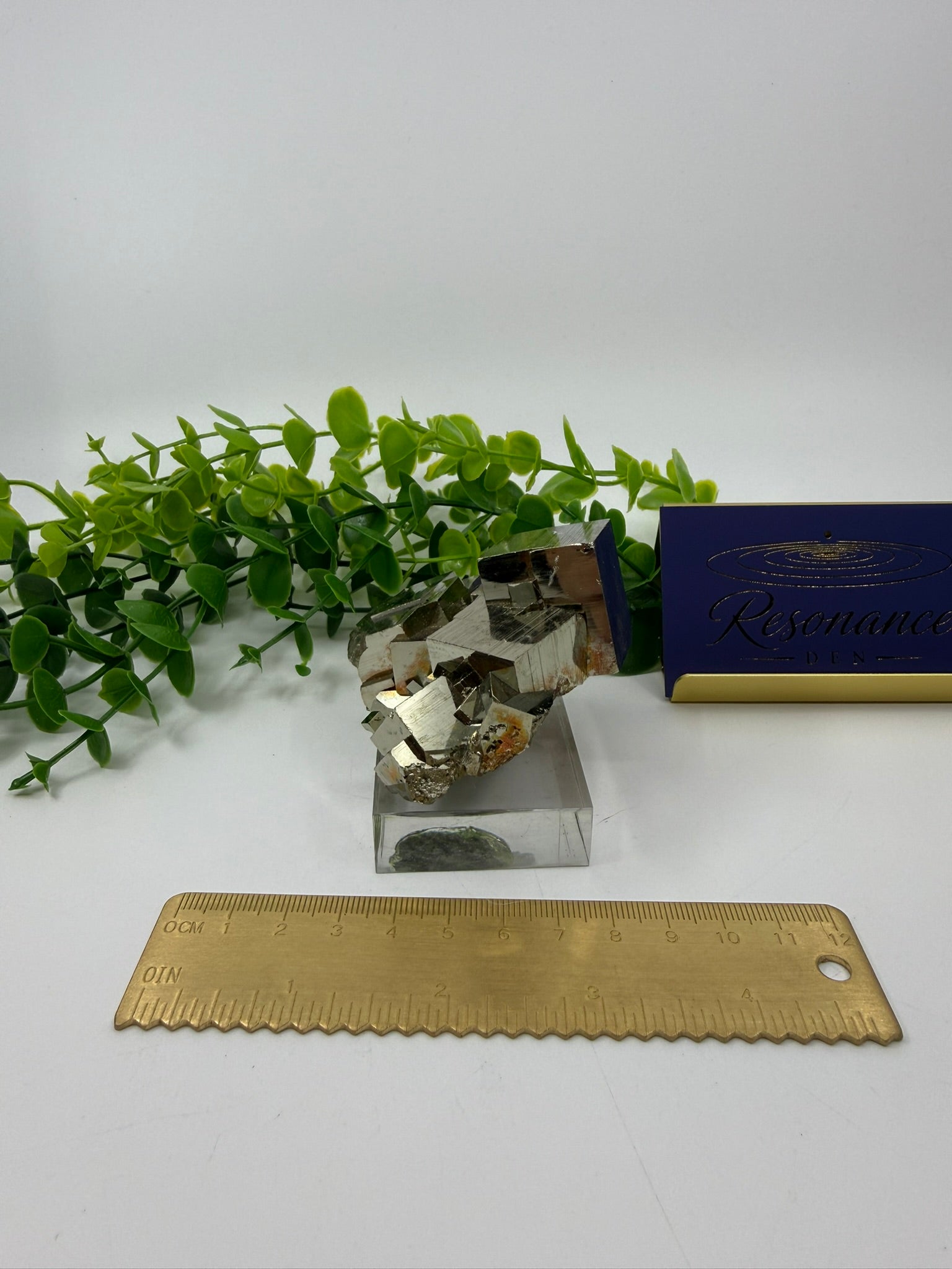 Raw Pyrite Cluster | On stand (Opt B)