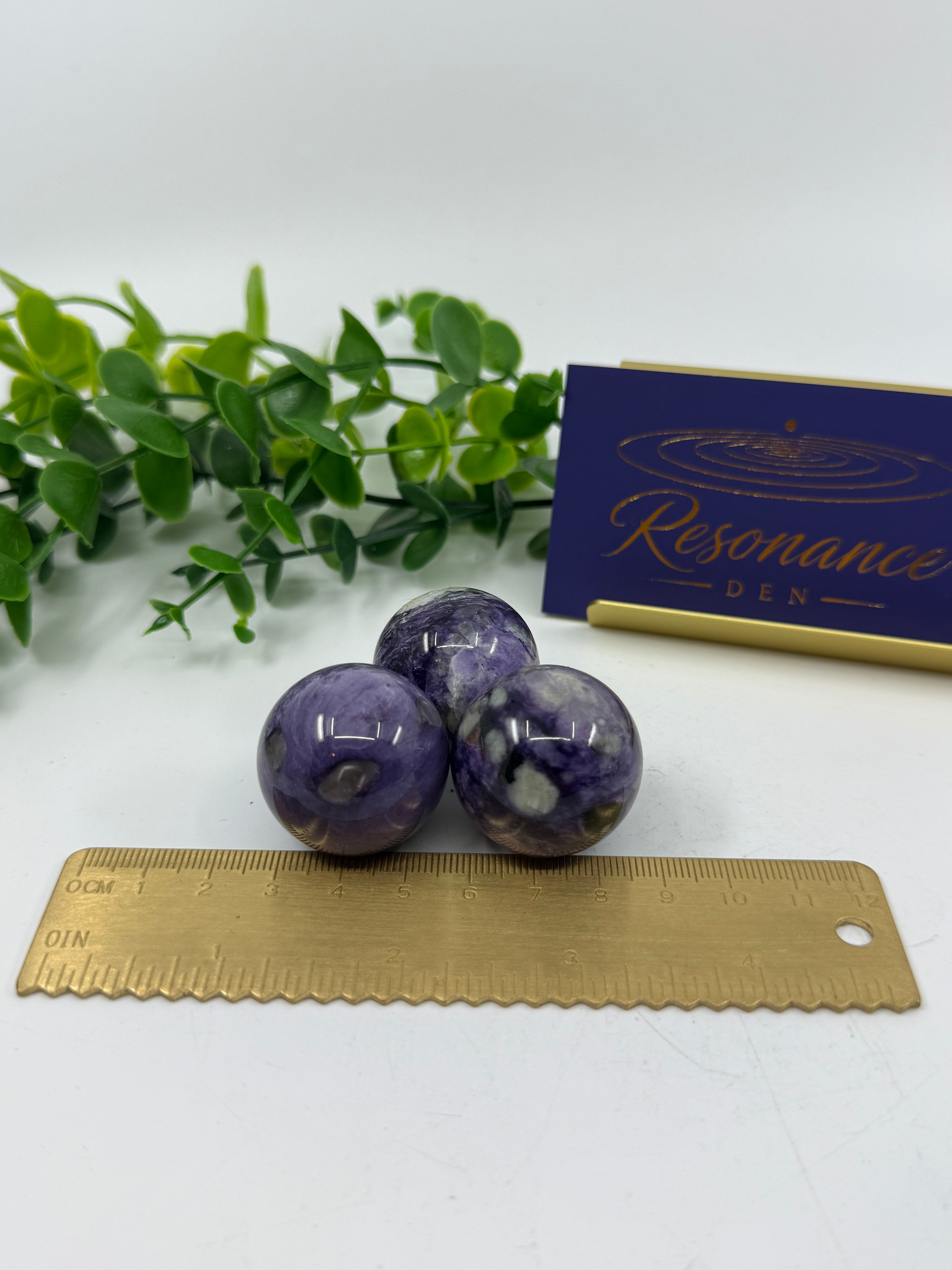 Charoite 30mm Sphere | Intuitively Chosen