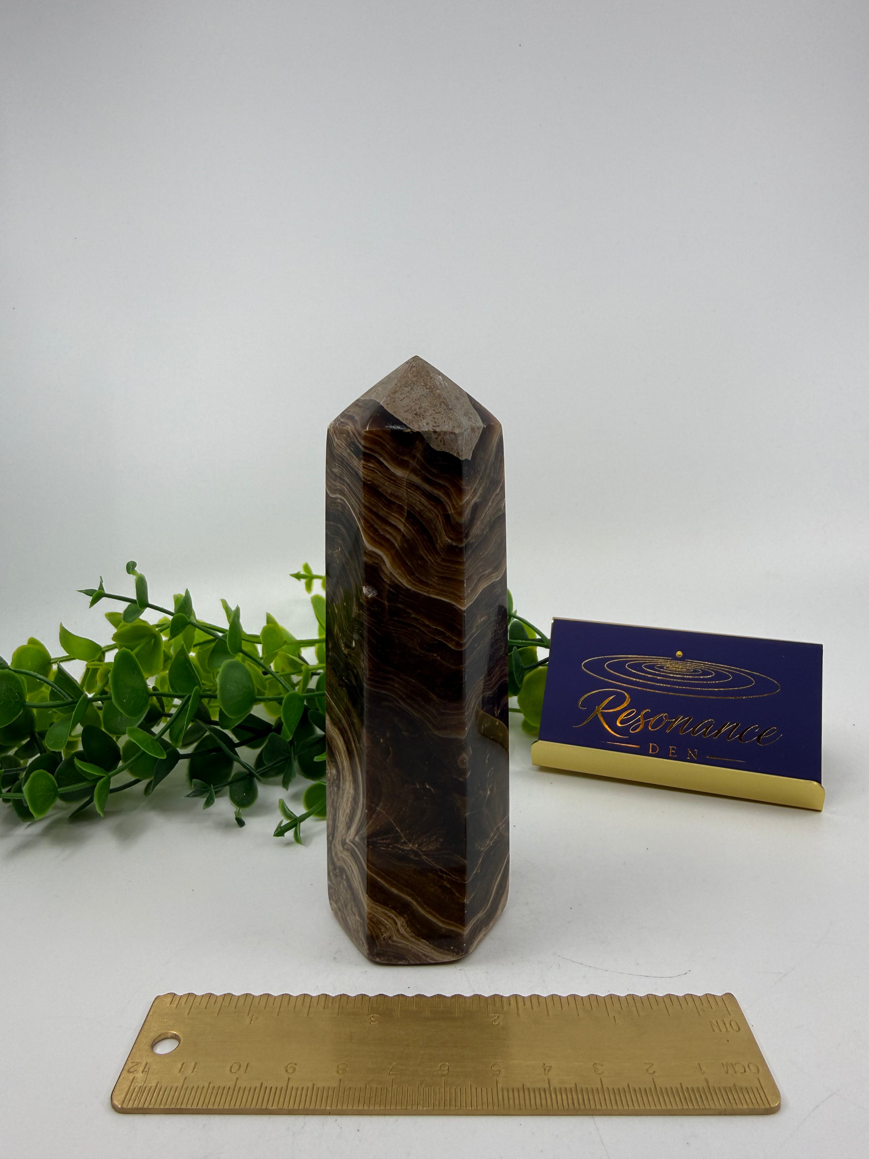 Chocolate Calcite Tower (Opt A)