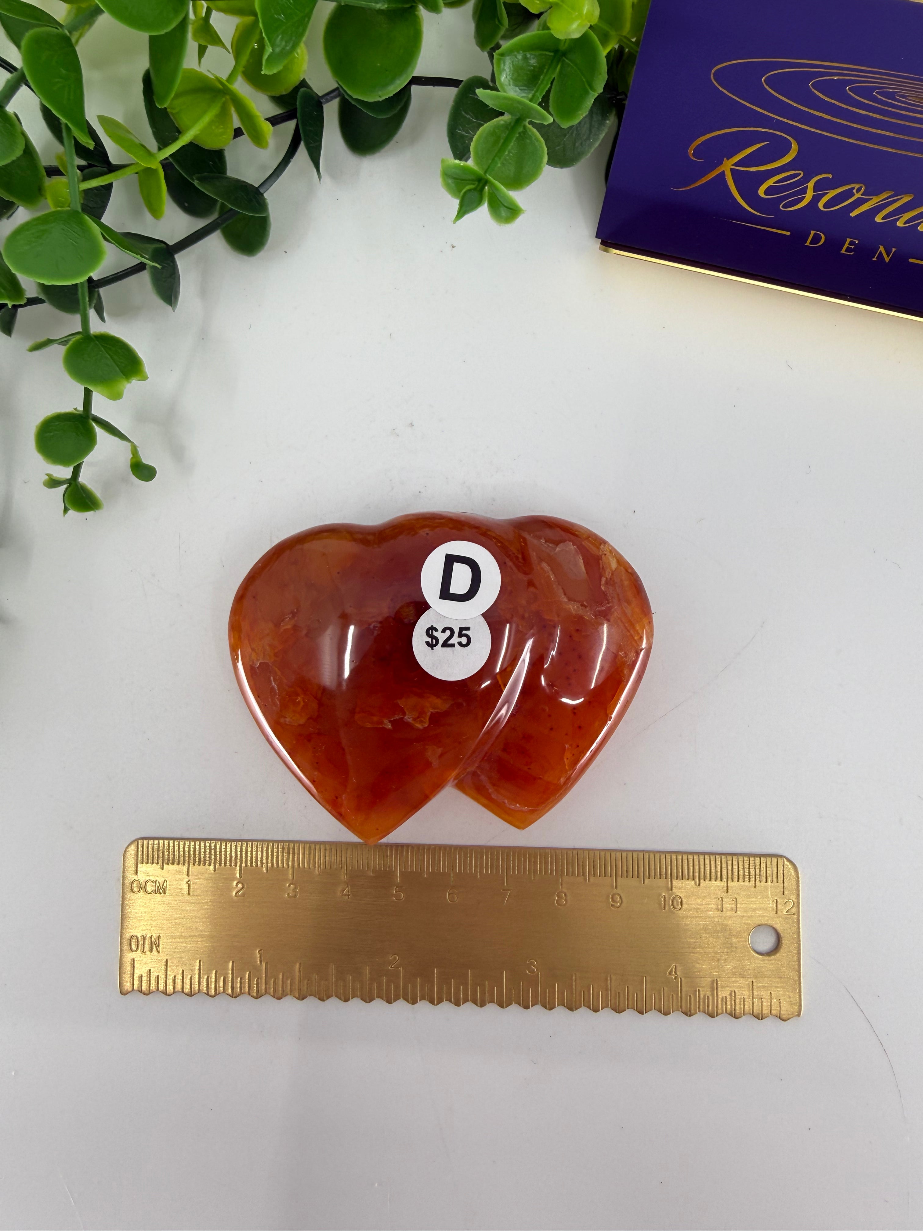 Carnelian Double Heart (Opt D)