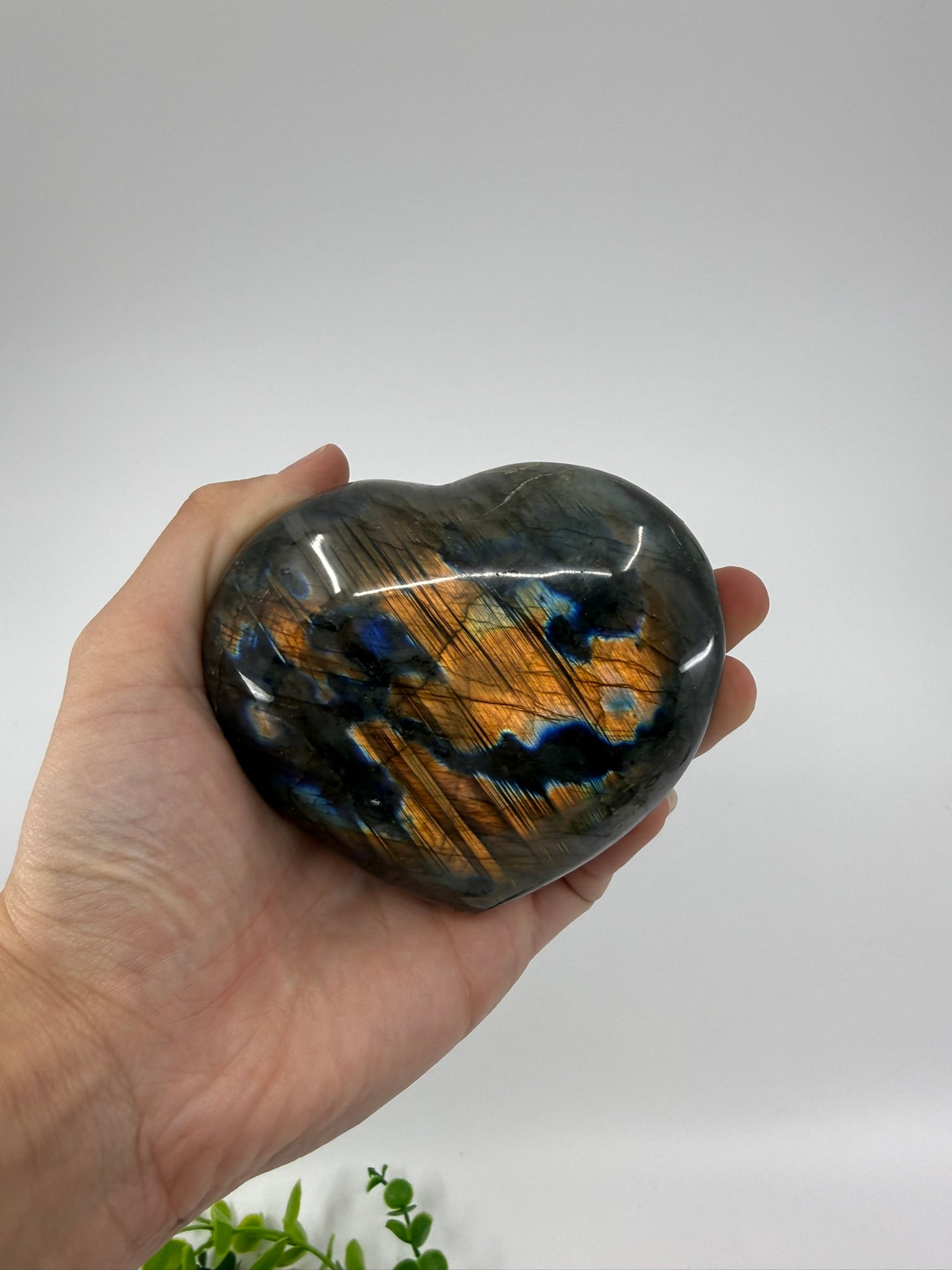 Labradorite Large Heart