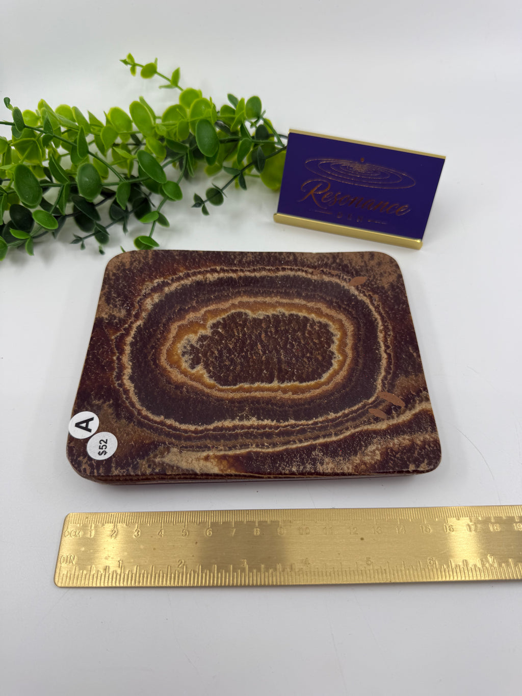 Chocolate Calcite Trinket Tray (Opt A)