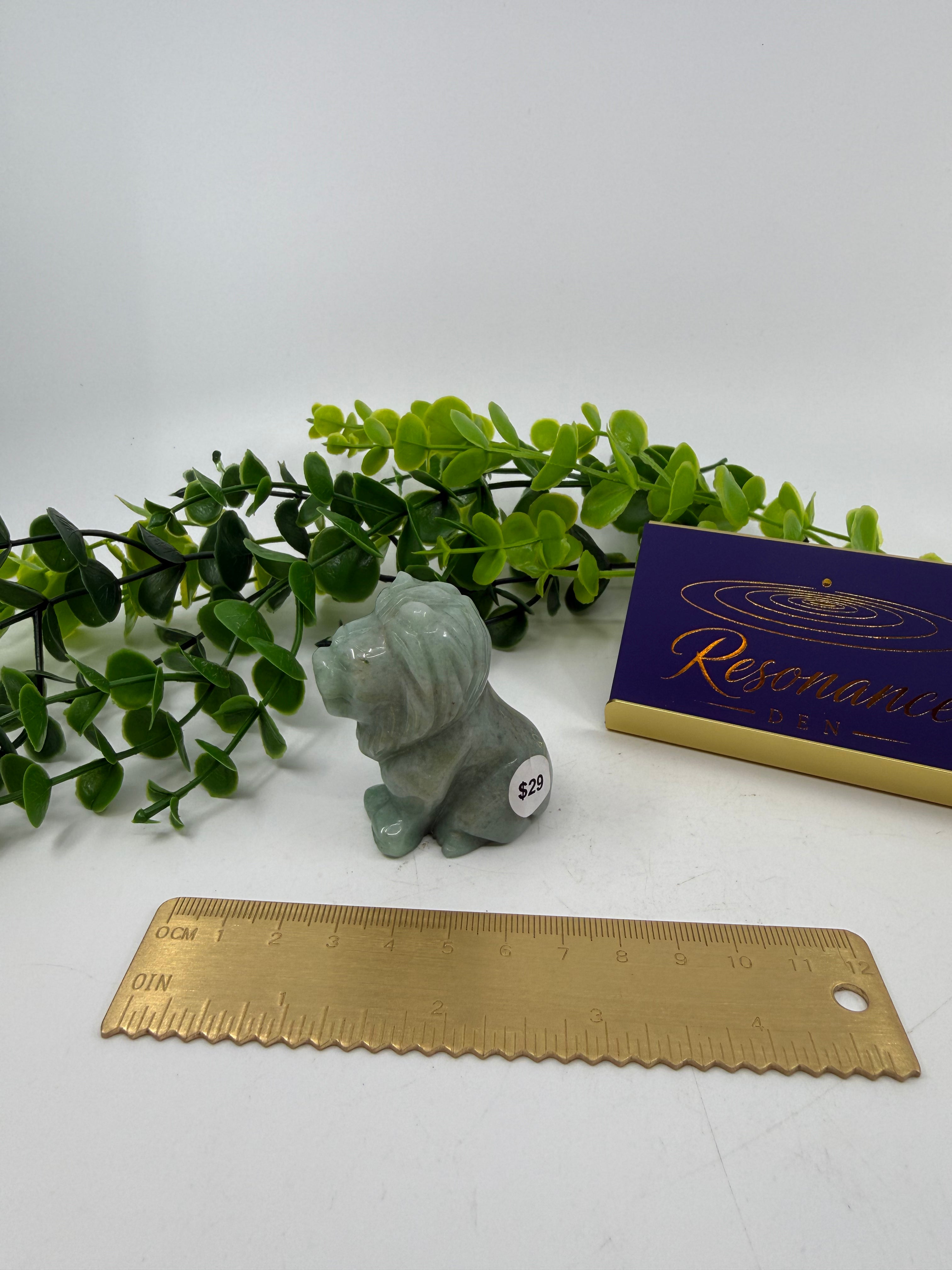 Green Aventurine Mini Lion