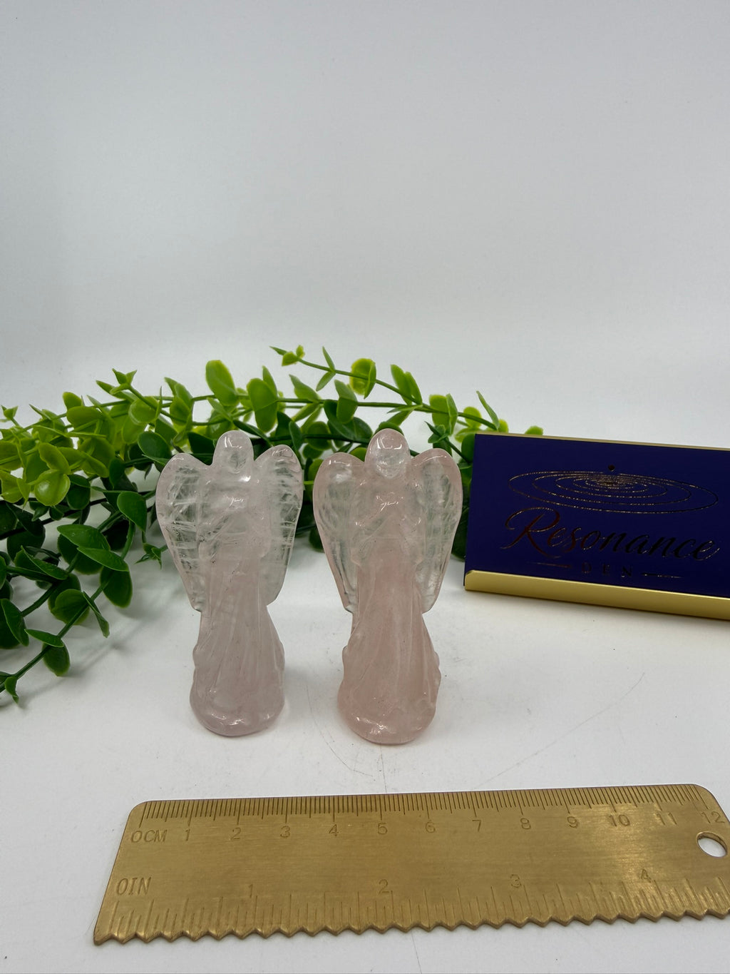 Rose Quartz Angel Carvings | Intuitively Chosen