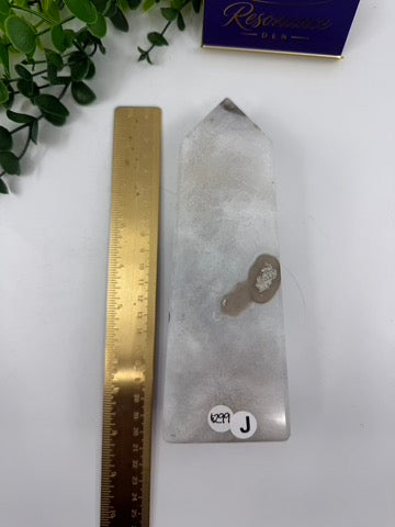 Moss Agate Large Tower (Opt J)