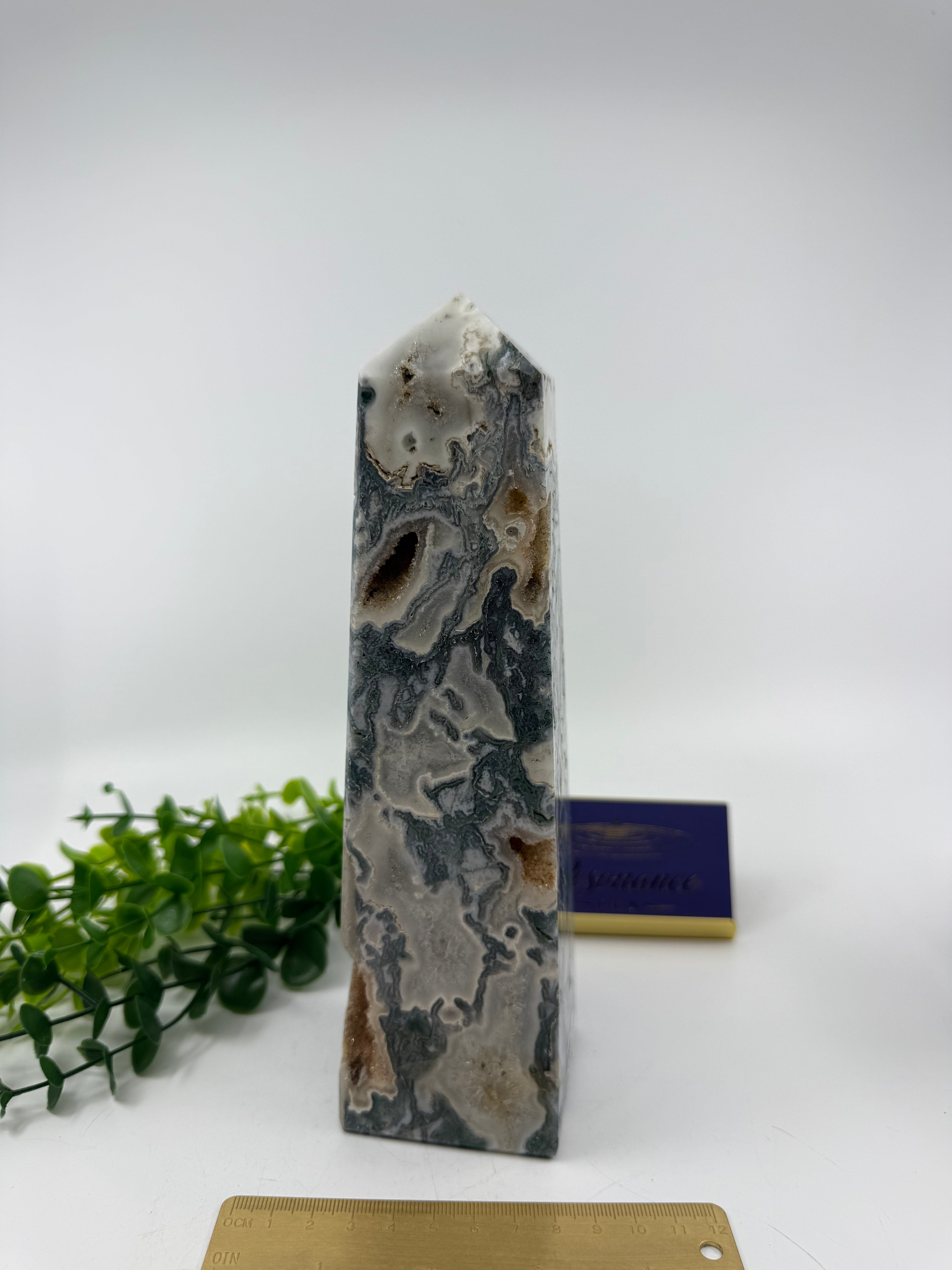 Moss Agate Large Tower (Opt I)