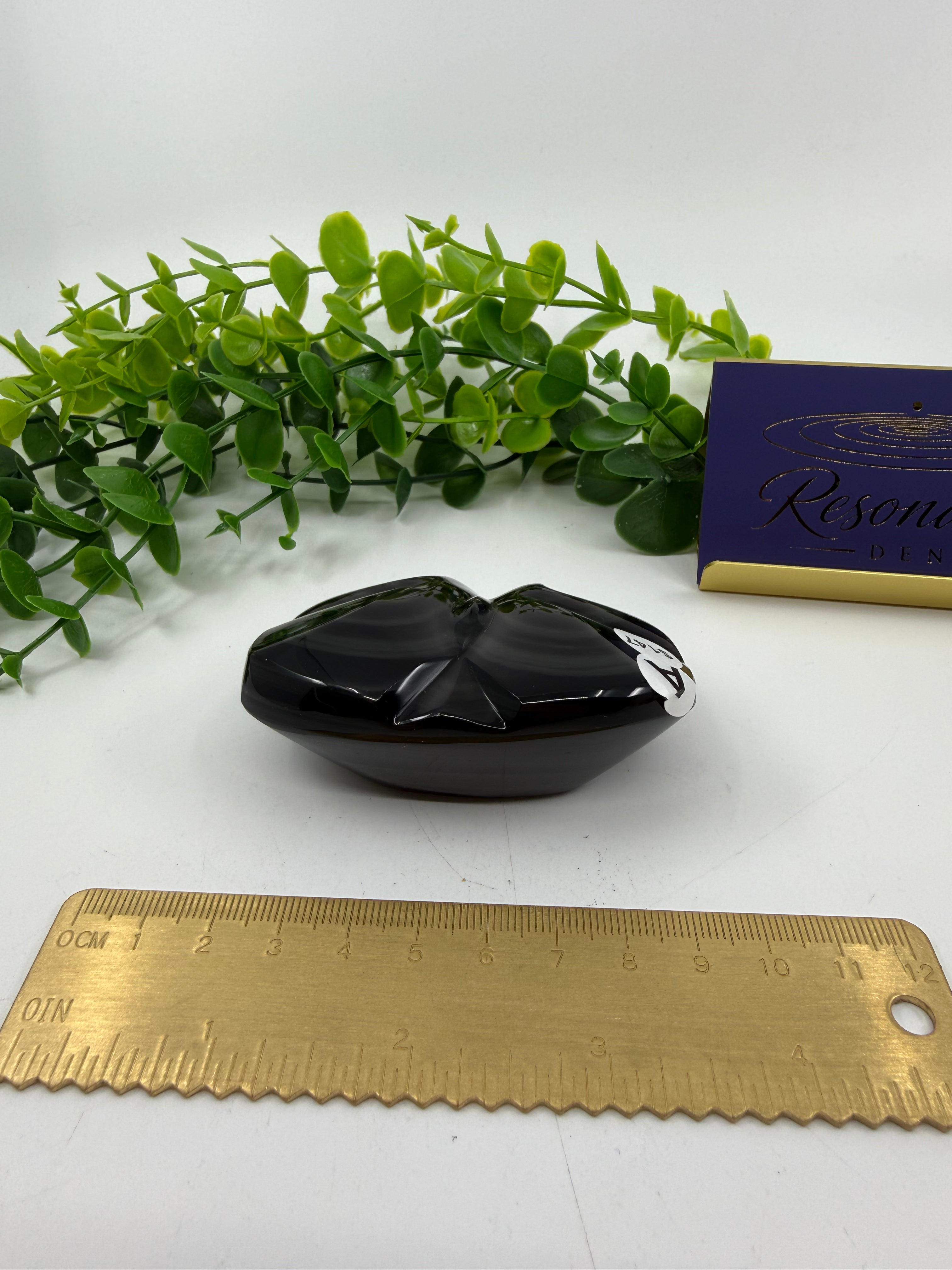Rainbow Obsidian Butterfly Carving (Opt A)
