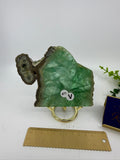 Fluorite Slab | Rare Pyrite Edging (Opt V)