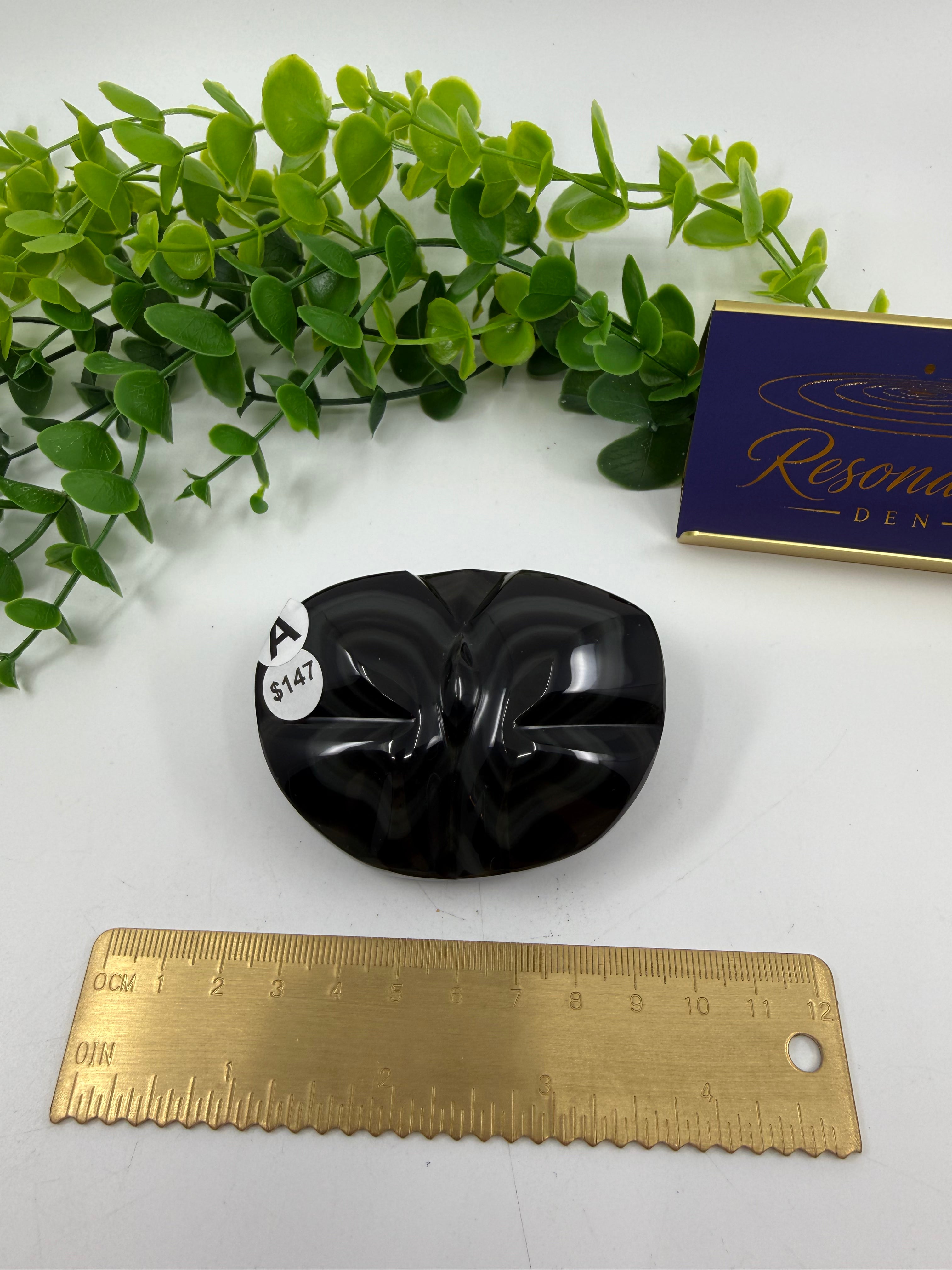 Rainbow Obsidian Butterfly Carving (Opt A)