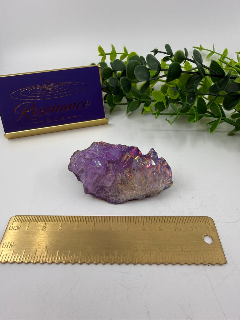 Aura Amethyst Raw Cluster (Opt D)