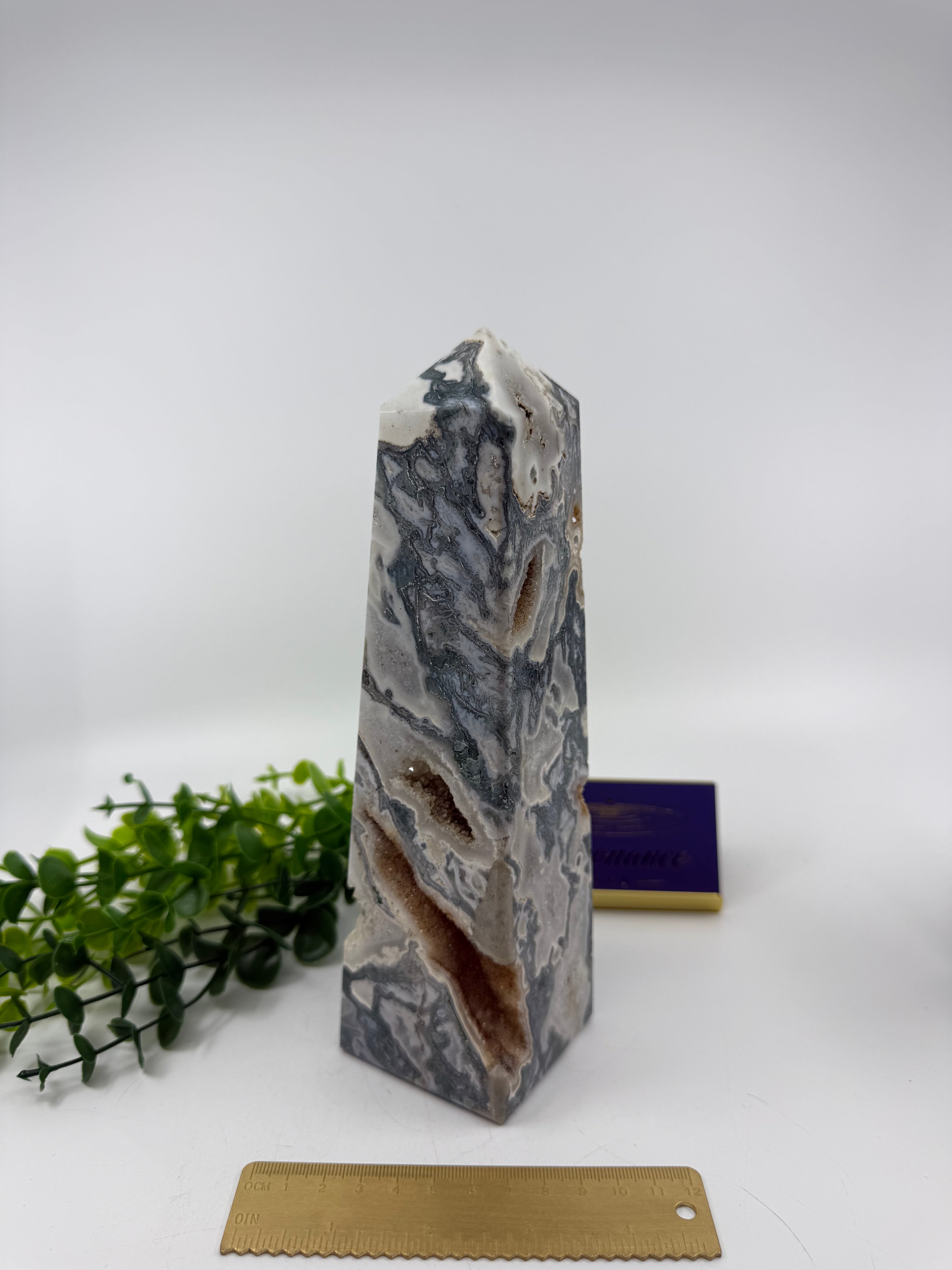 Moss Agate Large Tower (Opt I)