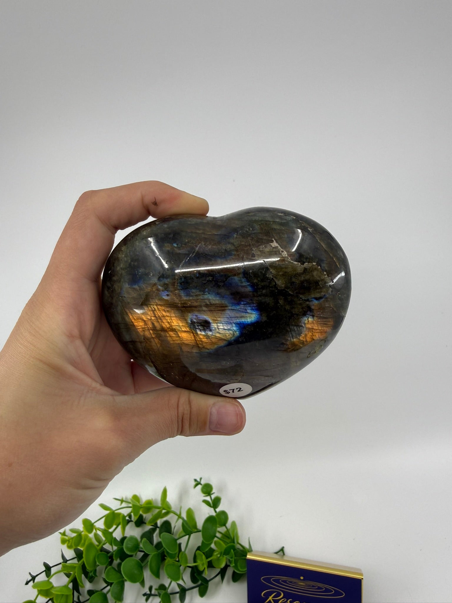Labradorite Large Heart