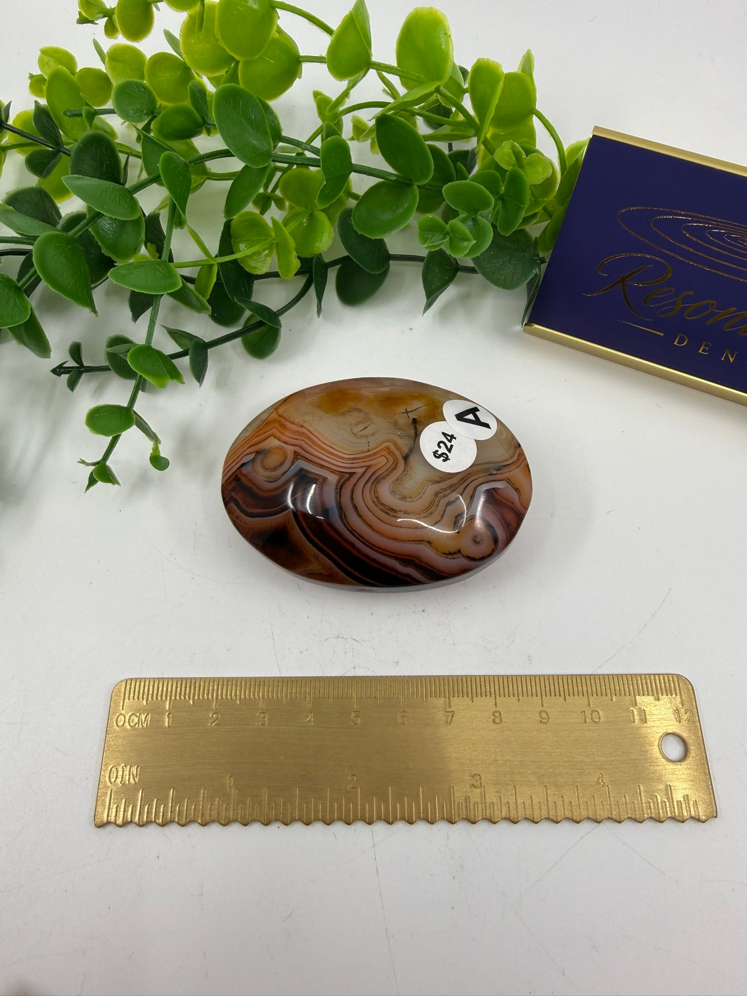 Carnelian Palm Stone (Opt A)