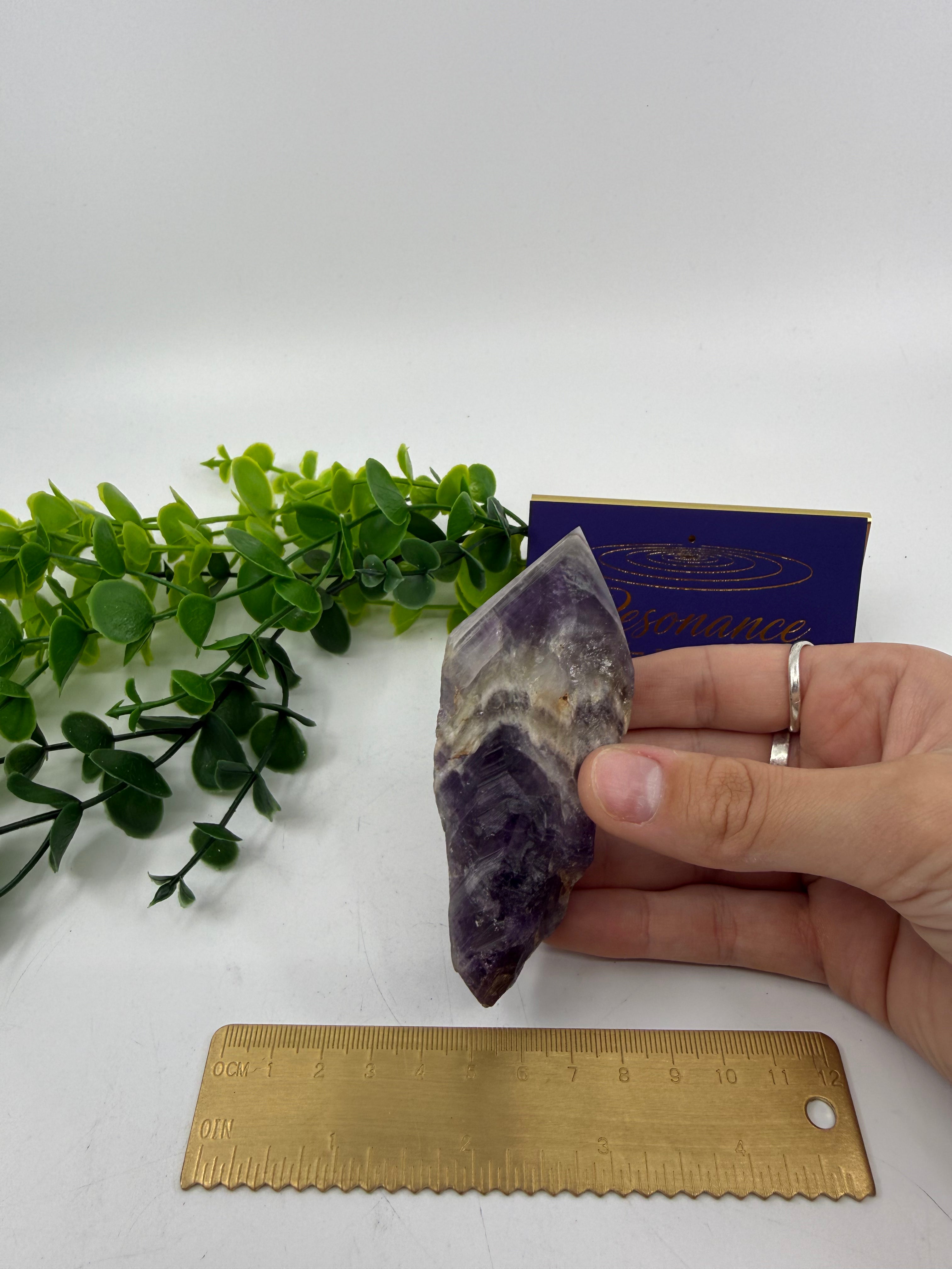 Chevron Amethyst Raw Point (Opt C)