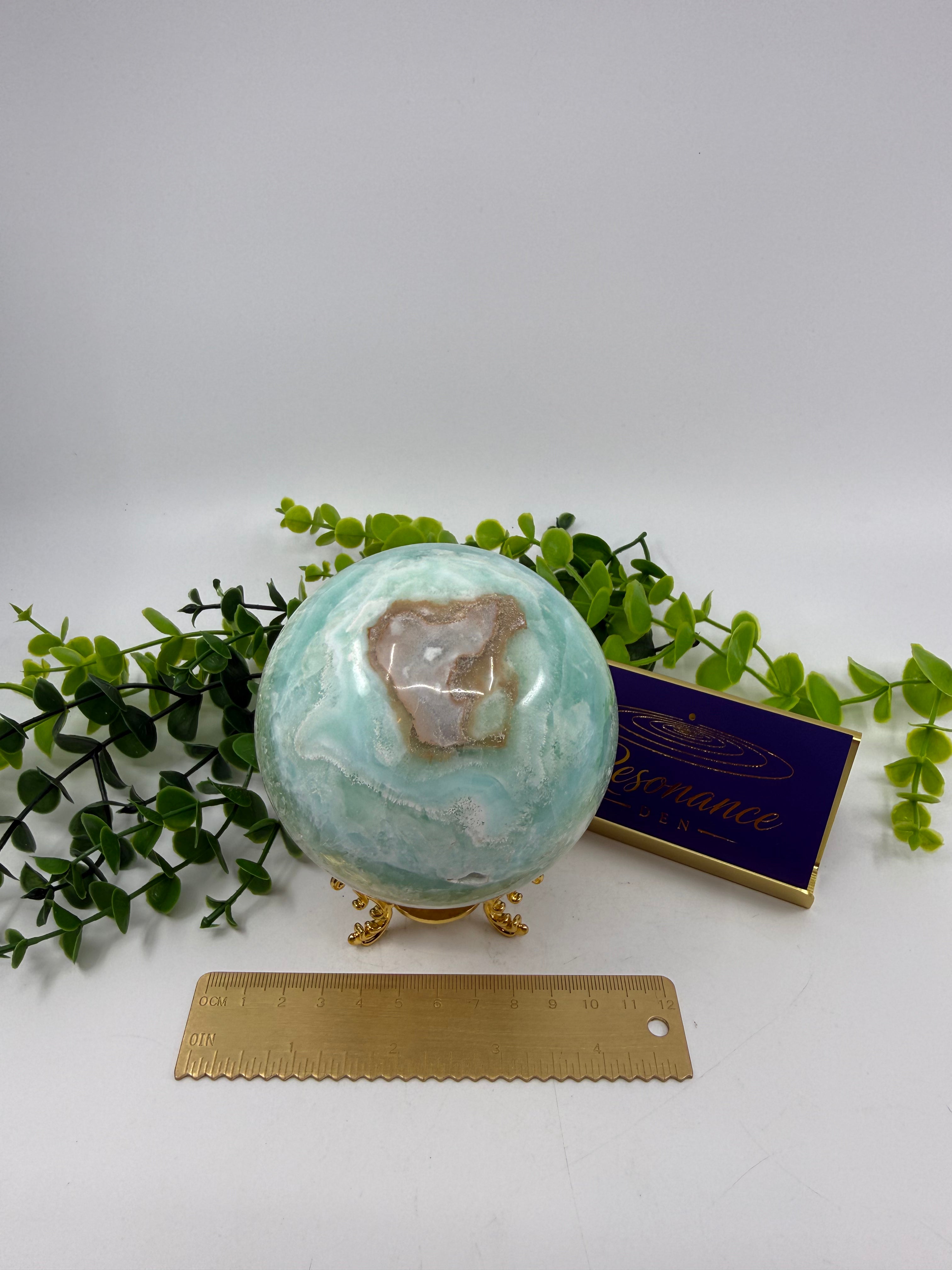 Caribbean Calcite Sphere (Opt A)