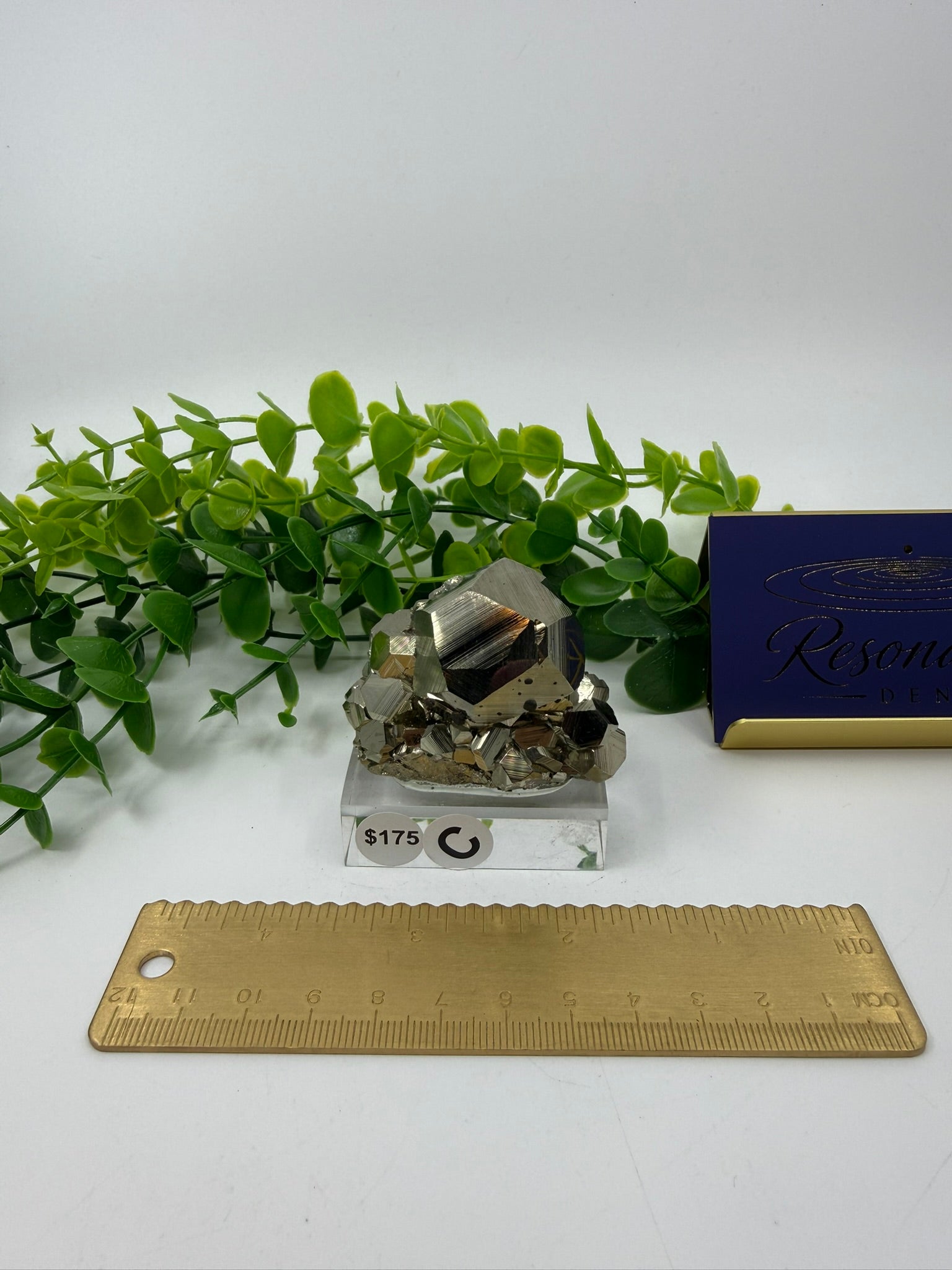 Raw Pyrite Cluster | On stand (Opt C)