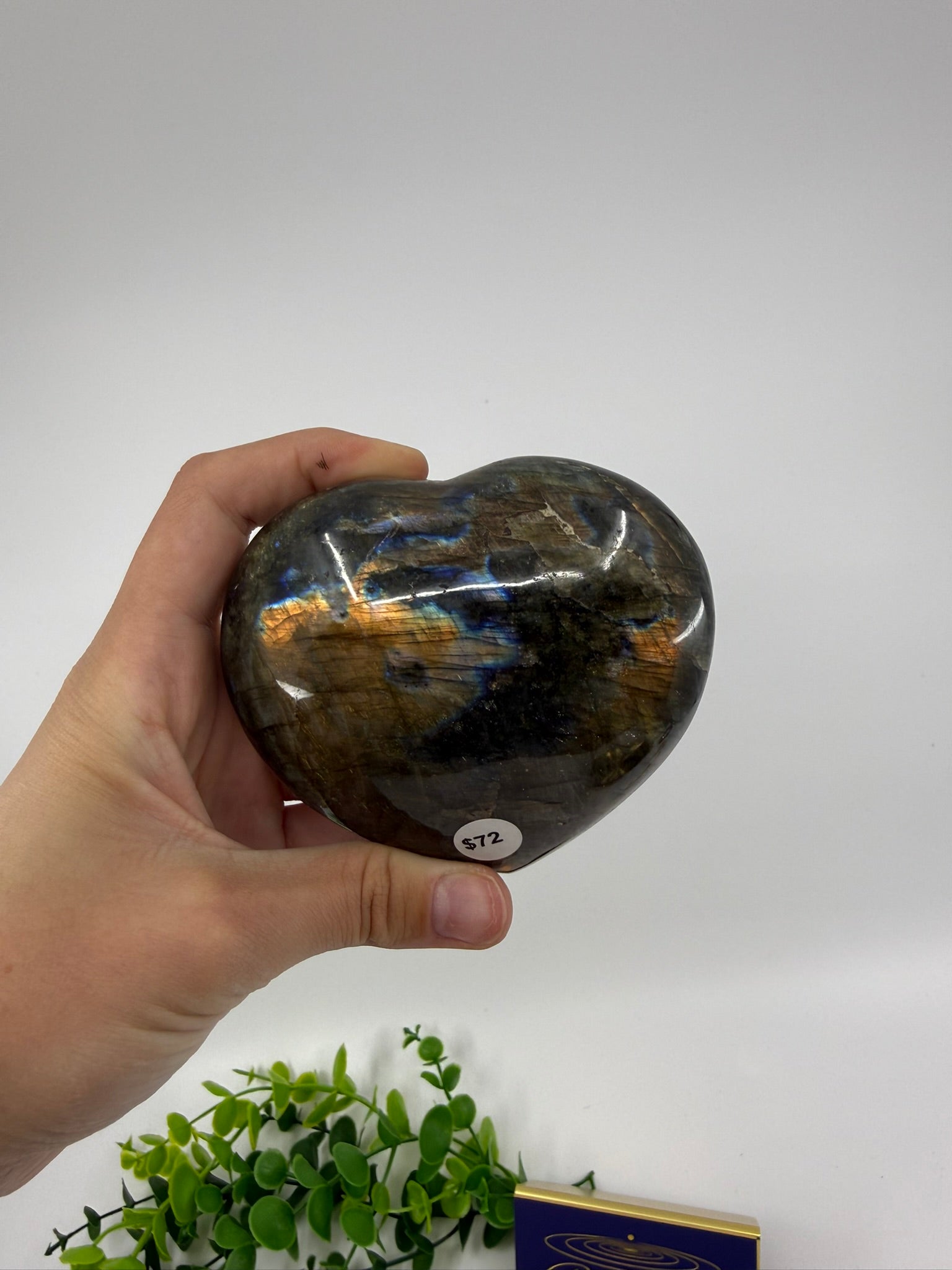 Labradorite Large Heart