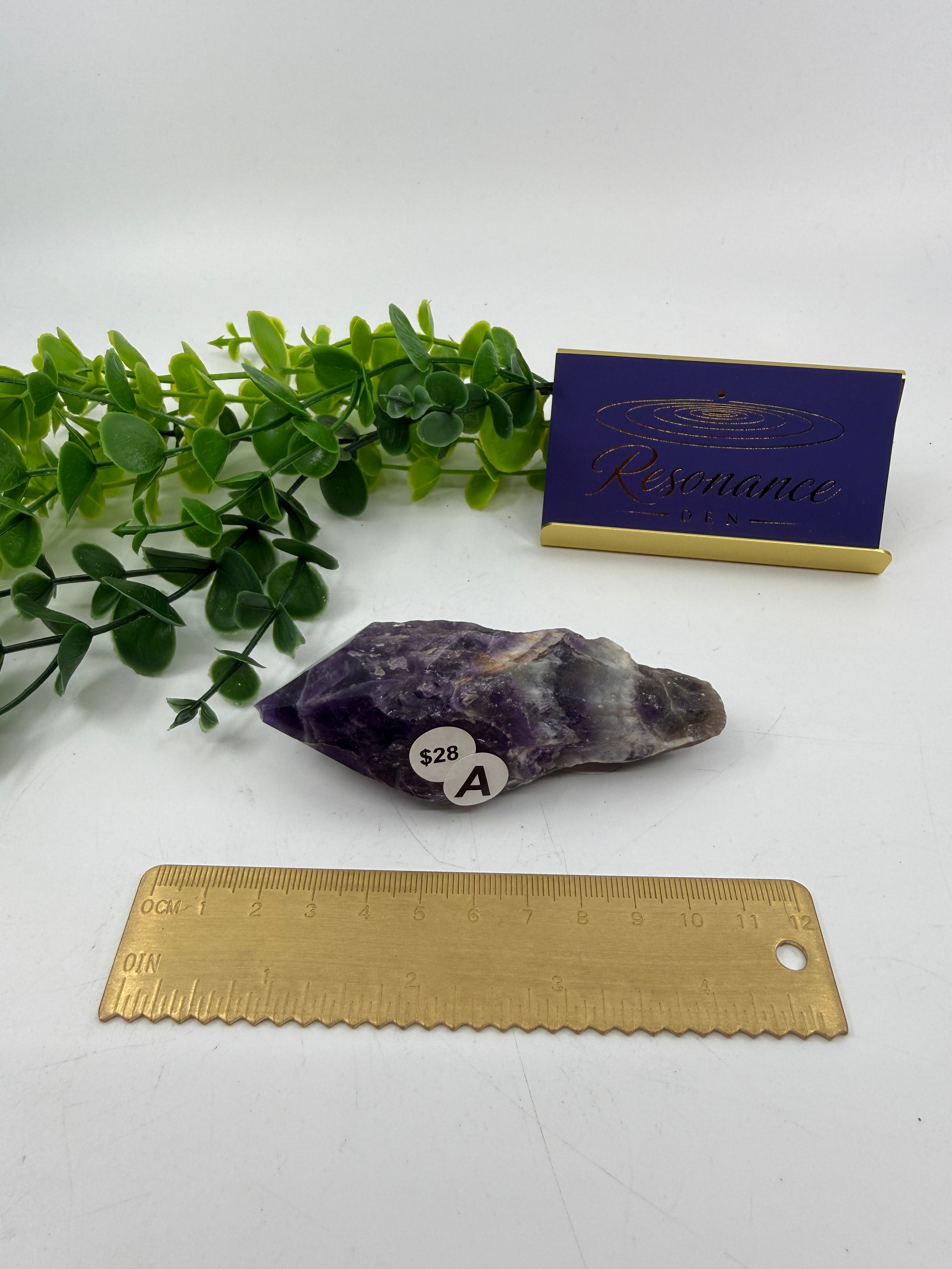 Chevron Amethyst Raw Point (Opt A)