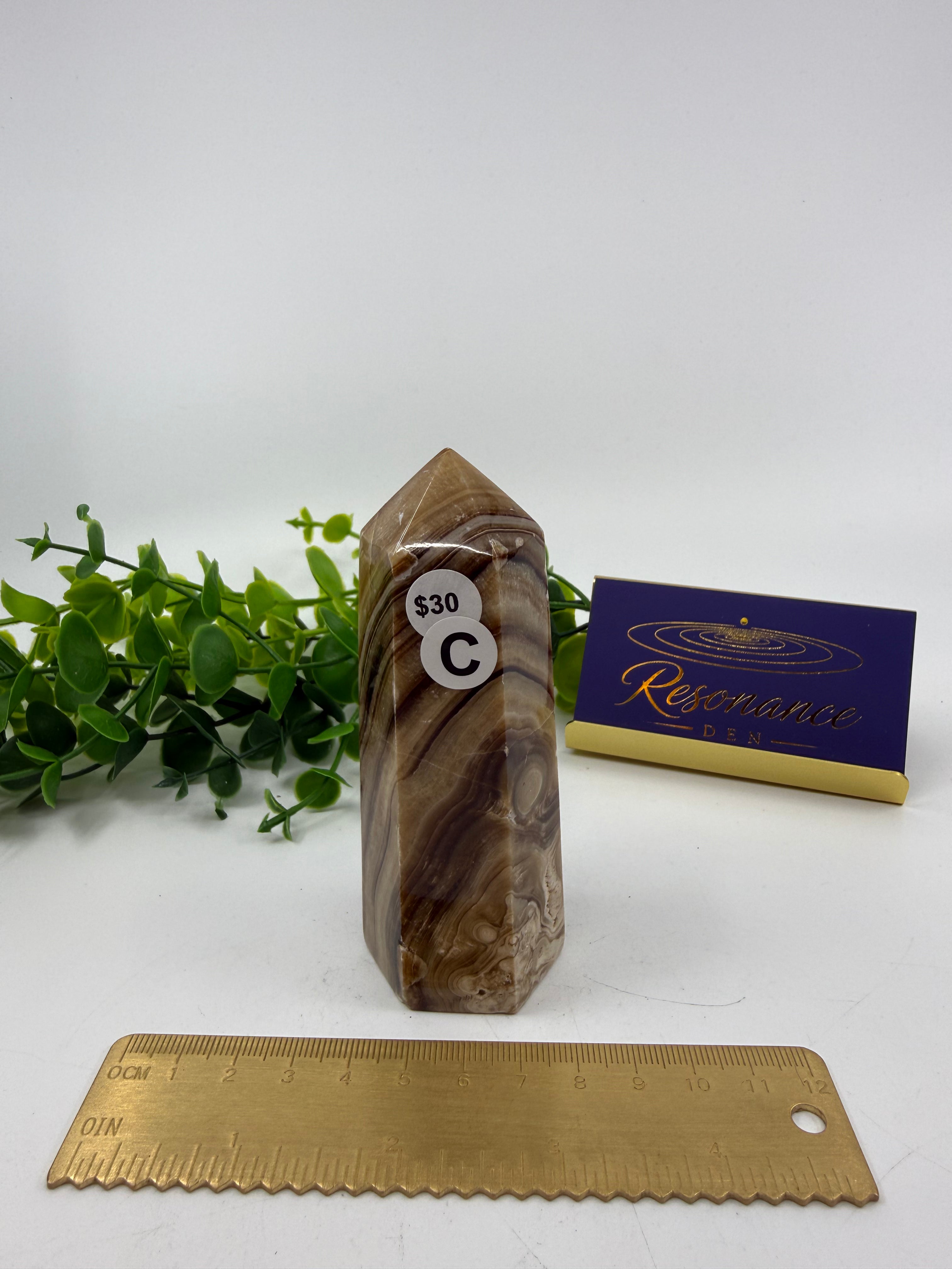 Chocolate Calcite Tower (Opt C)
