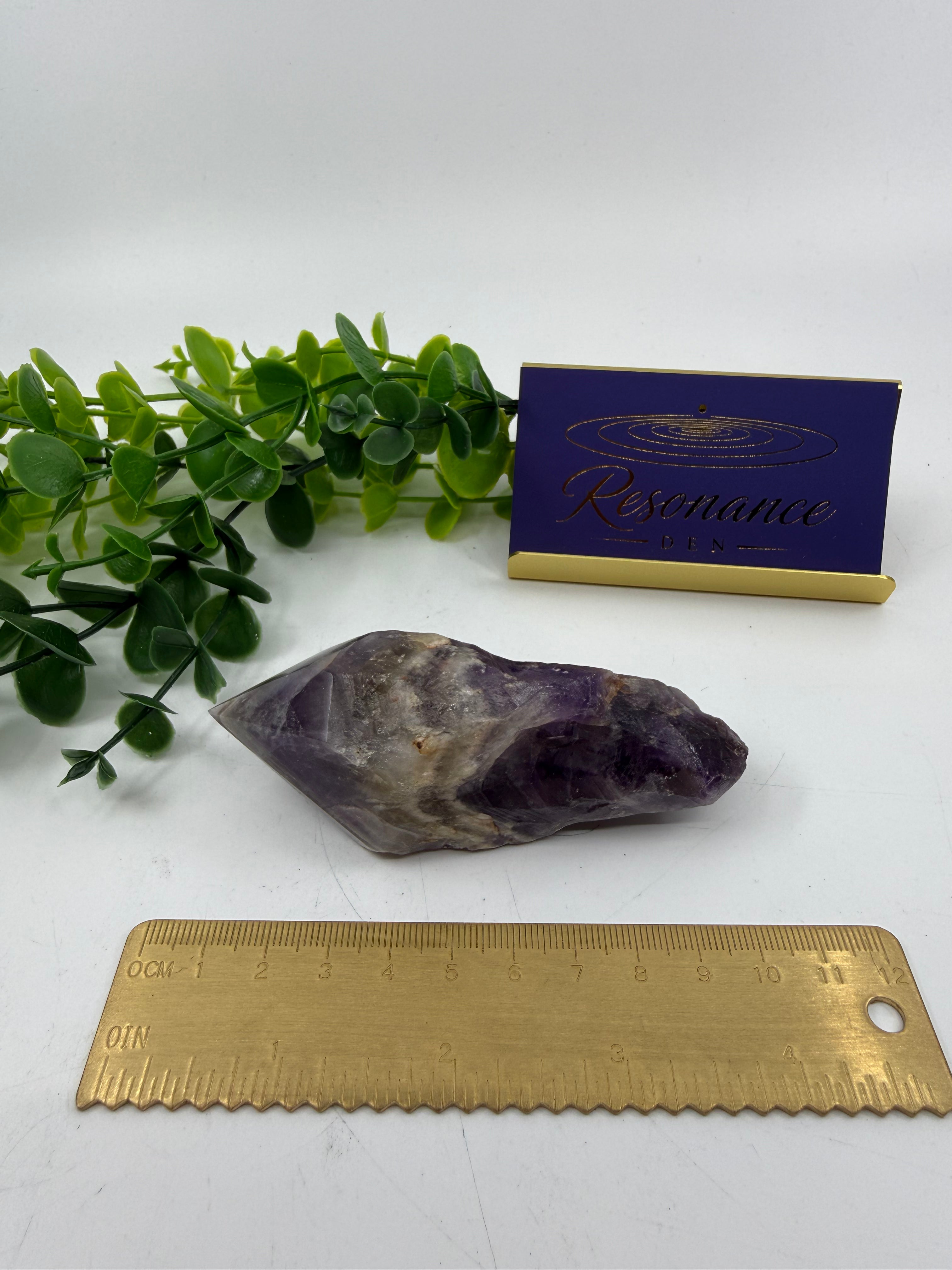 Chevron Amethyst Raw Point (Opt C)