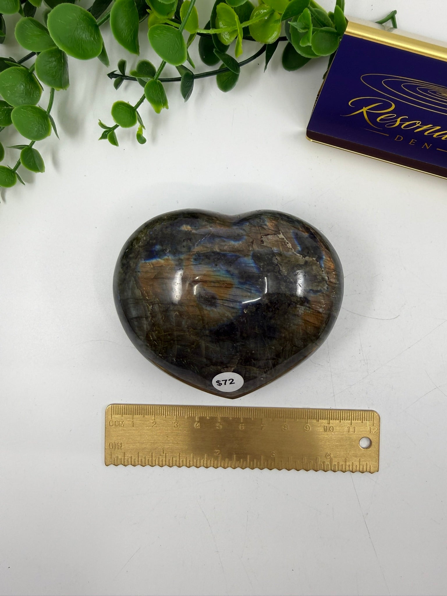 Labradorite Large Heart