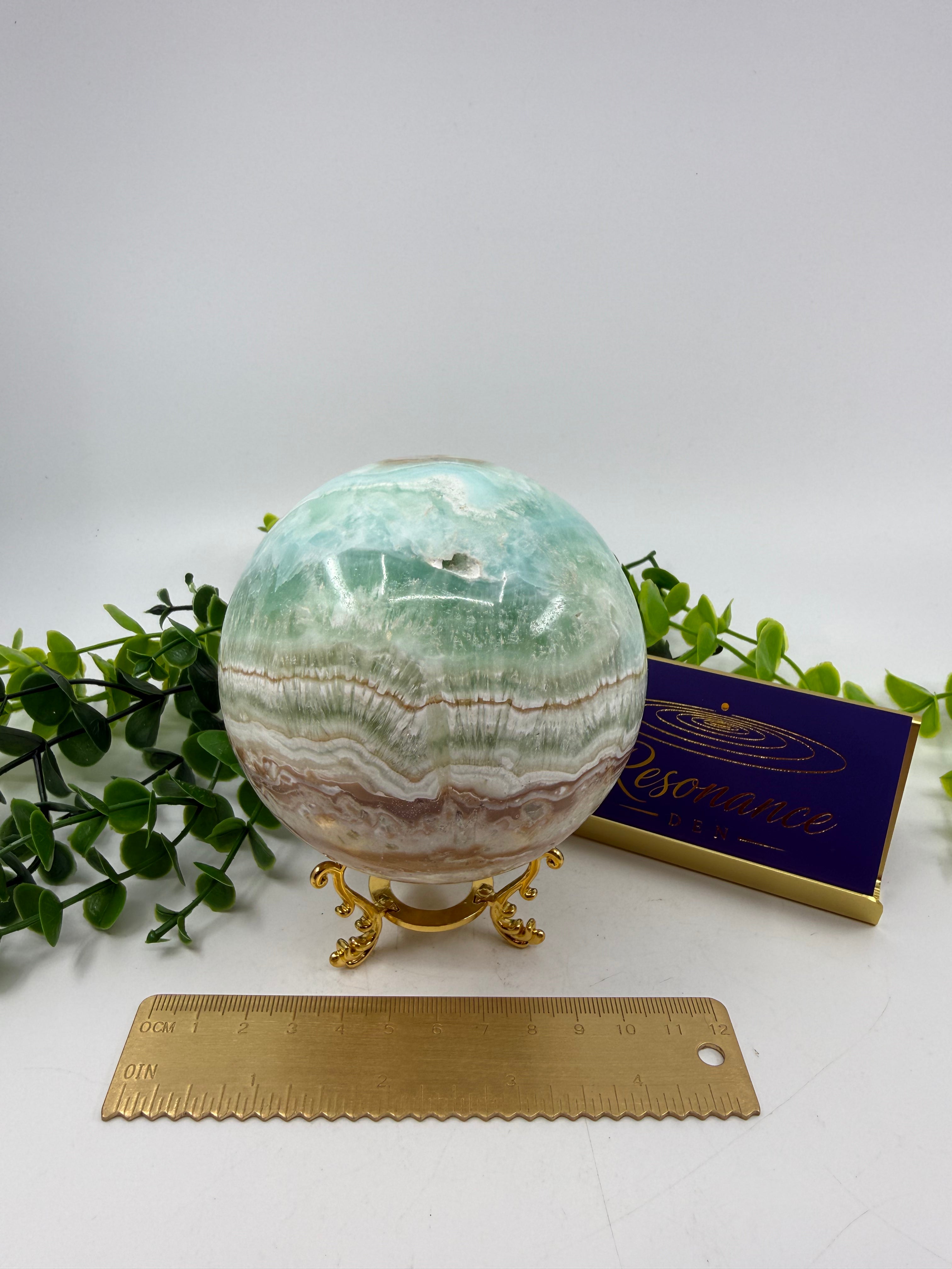 Caribbean Calcite Sphere (Opt A)