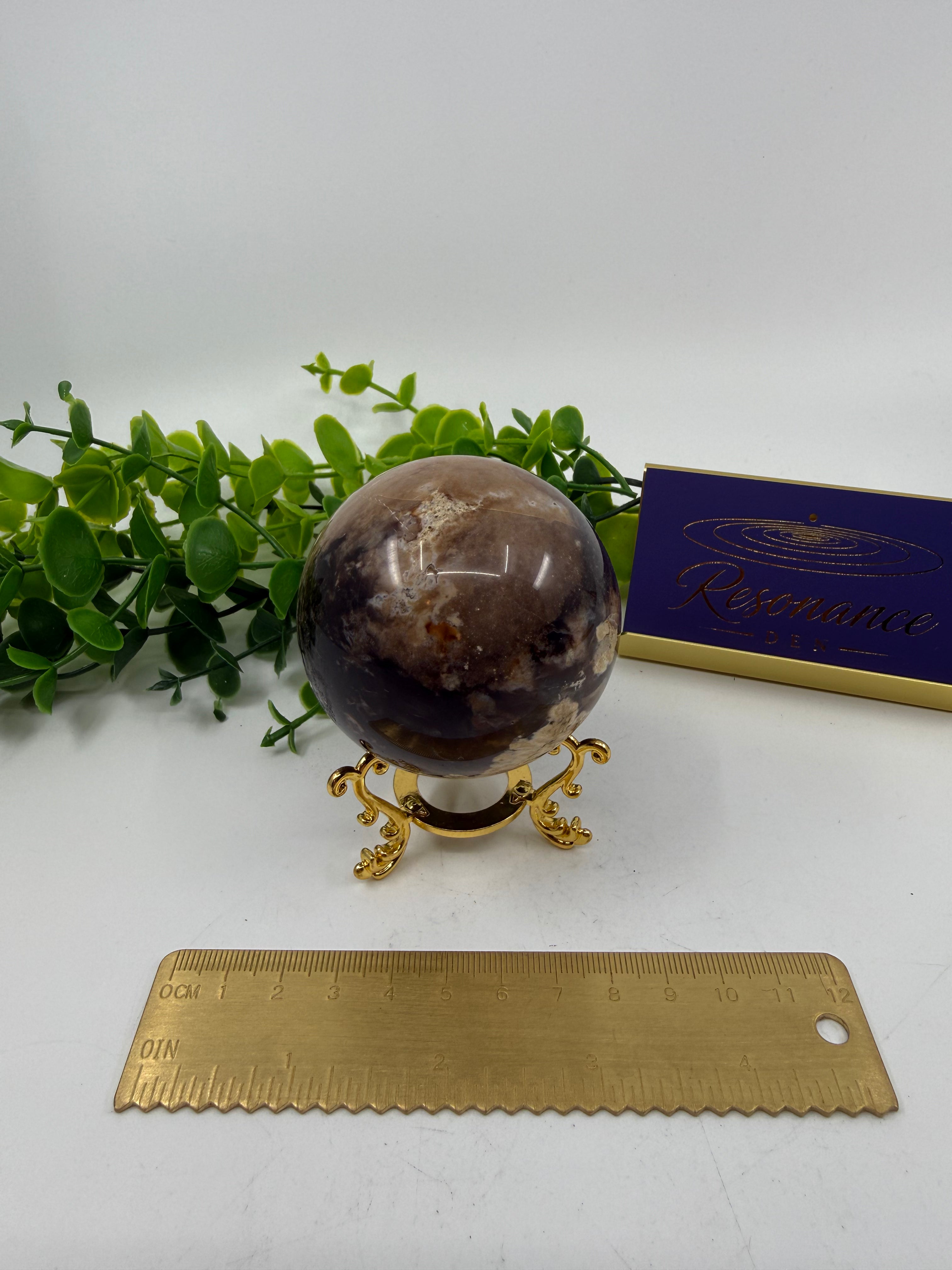 Chocolate Calcite Sphere (Opt B)