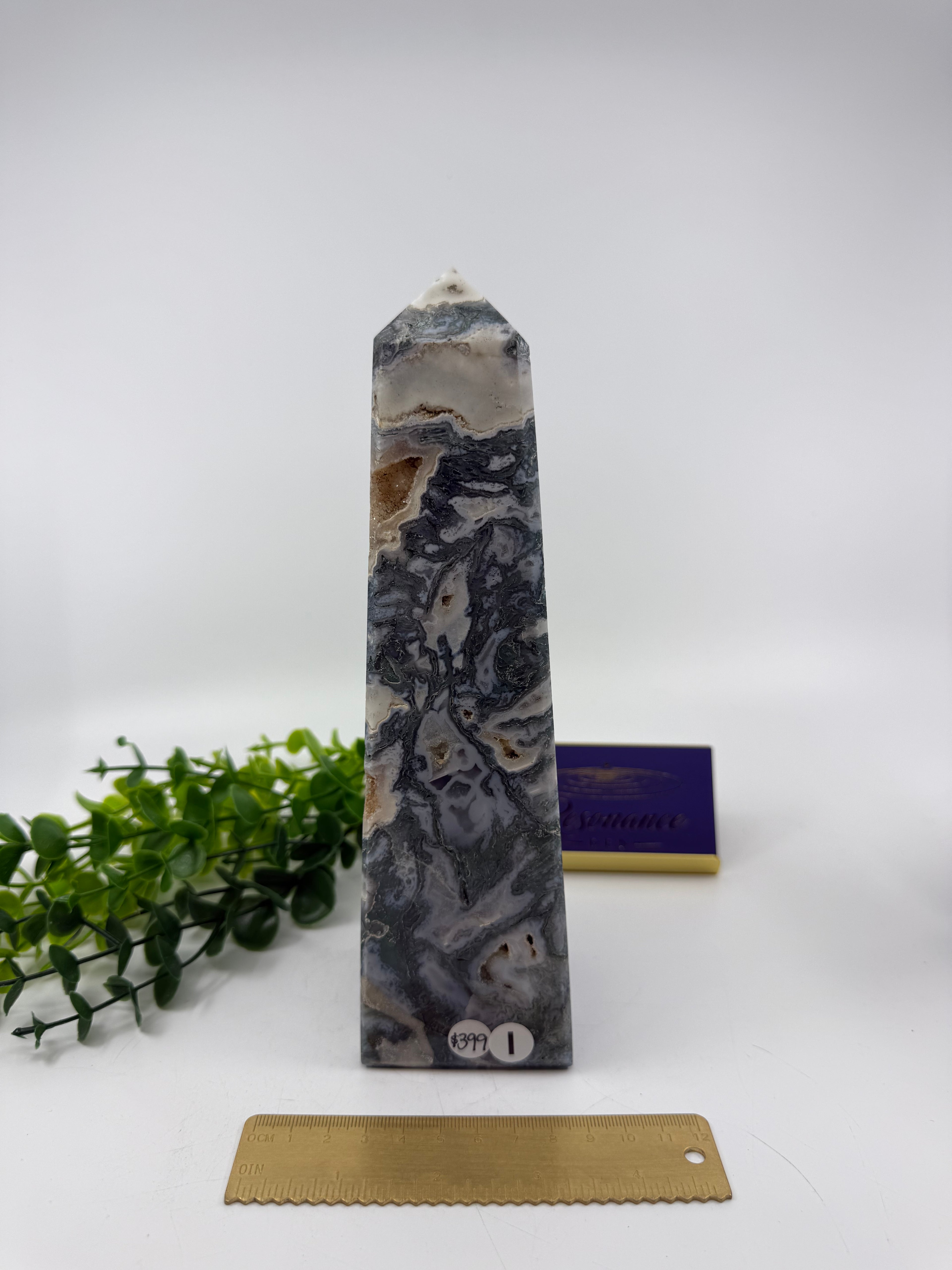 Moss Agate Large Tower (Opt I)
