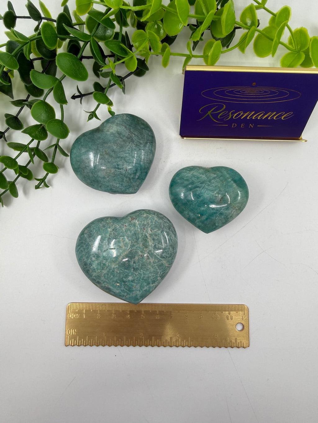 Amazonite Hearts (Opt A-C)