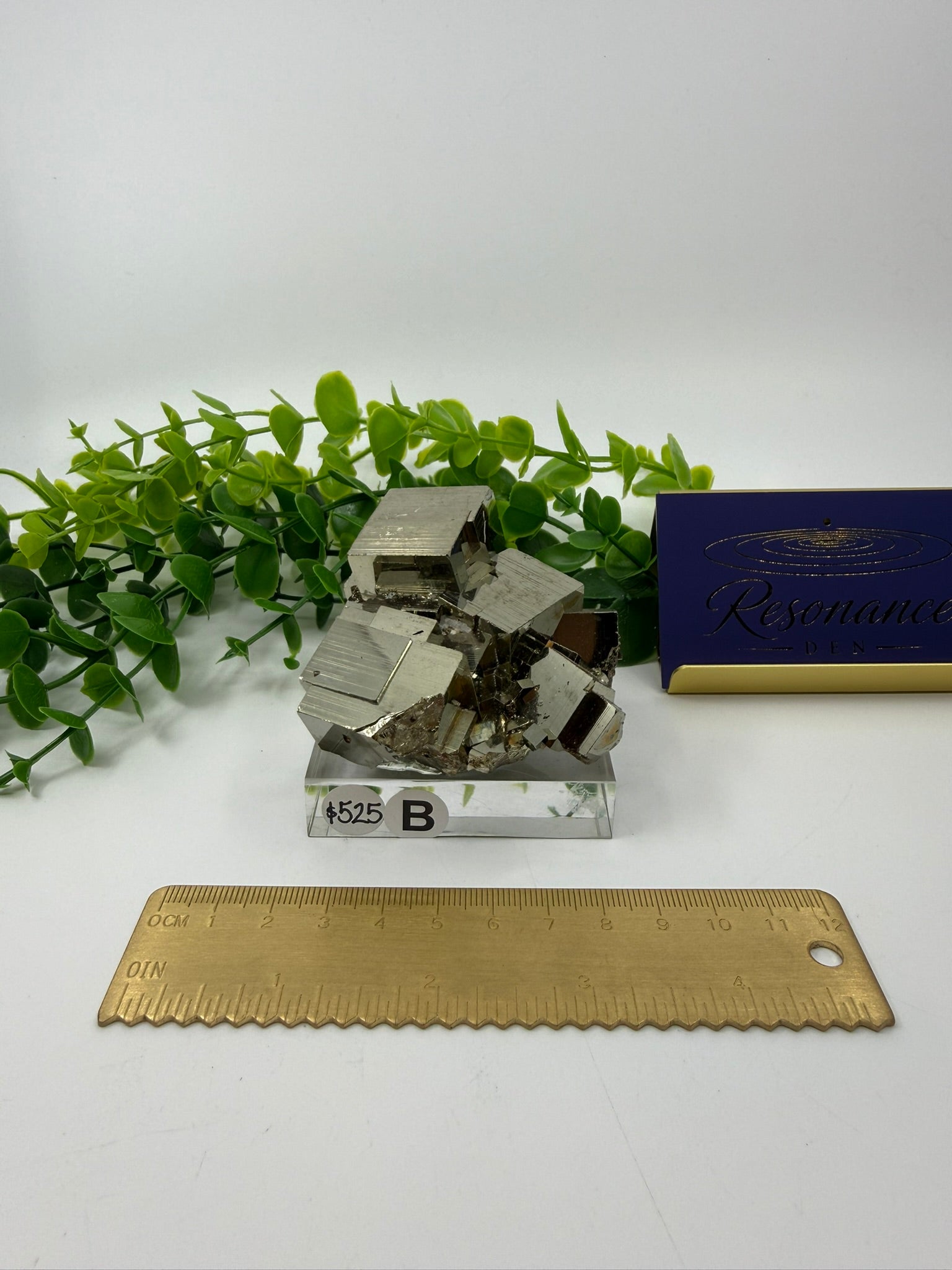 Raw Pyrite Cluster | On stand (Opt B)