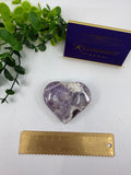 Chevron Amethyst Heart (Opt C)