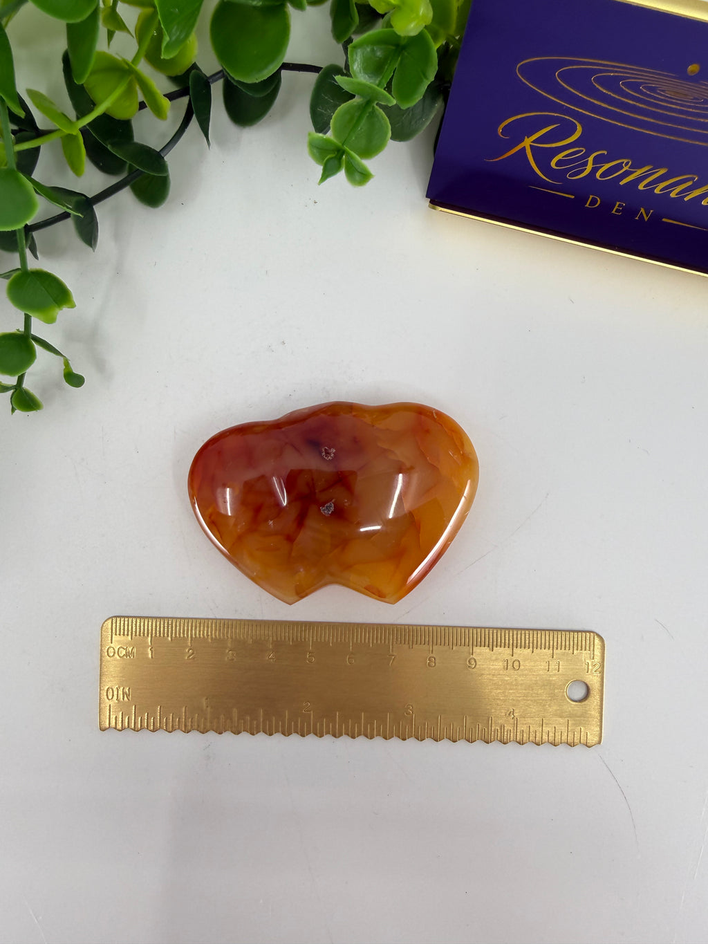 Carnelian Double Heart (Opt E)