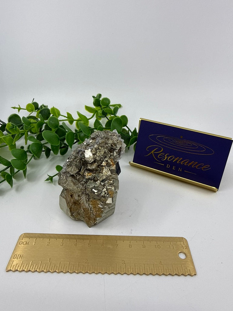 Pyrite with Calcite Raw Chunk (Opt E)
