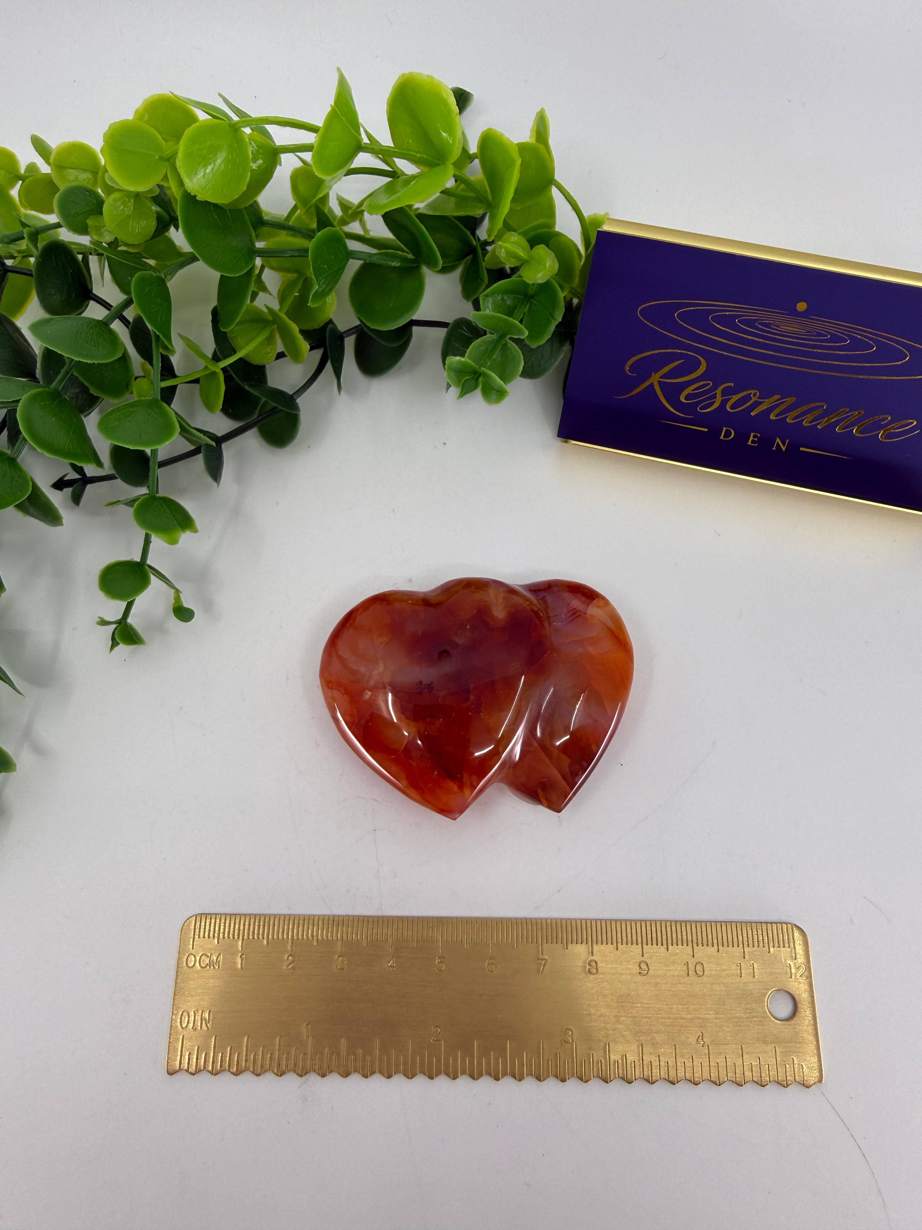Carnelian Double Heart (Opt F)