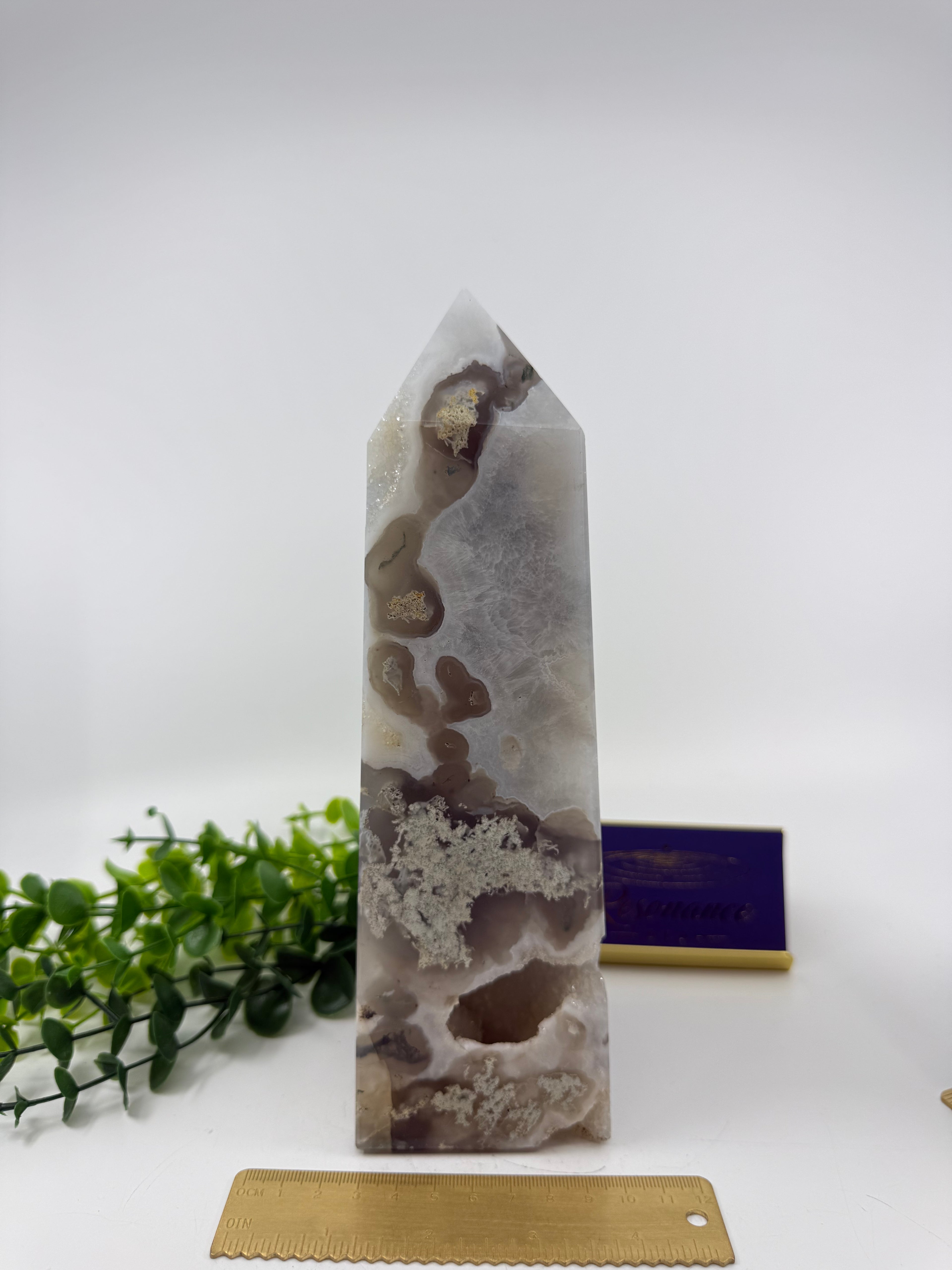 Moss Agate Large Tower (Opt K)
