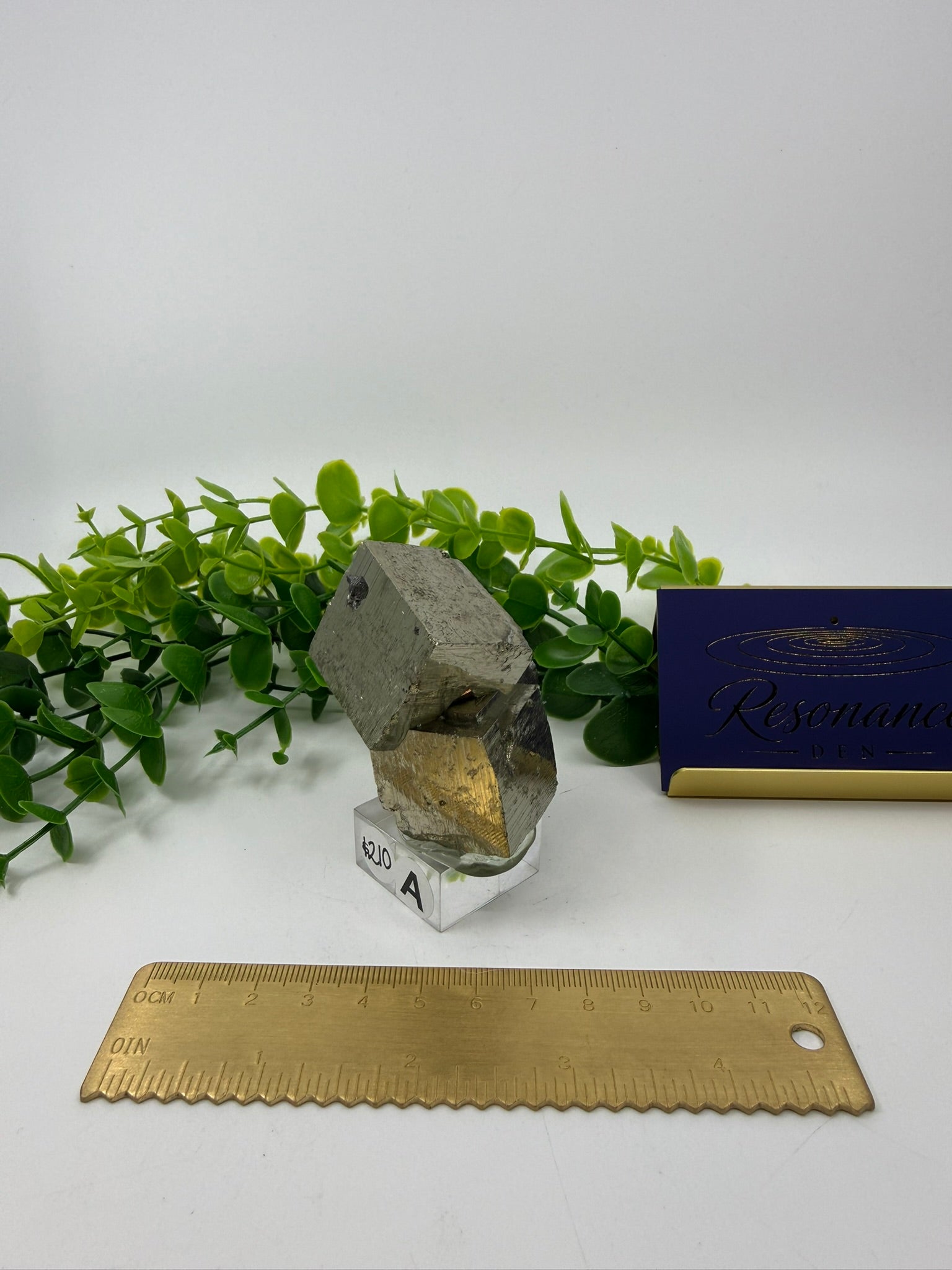 Raw Pyrite Cluster | On stand (Opt A)