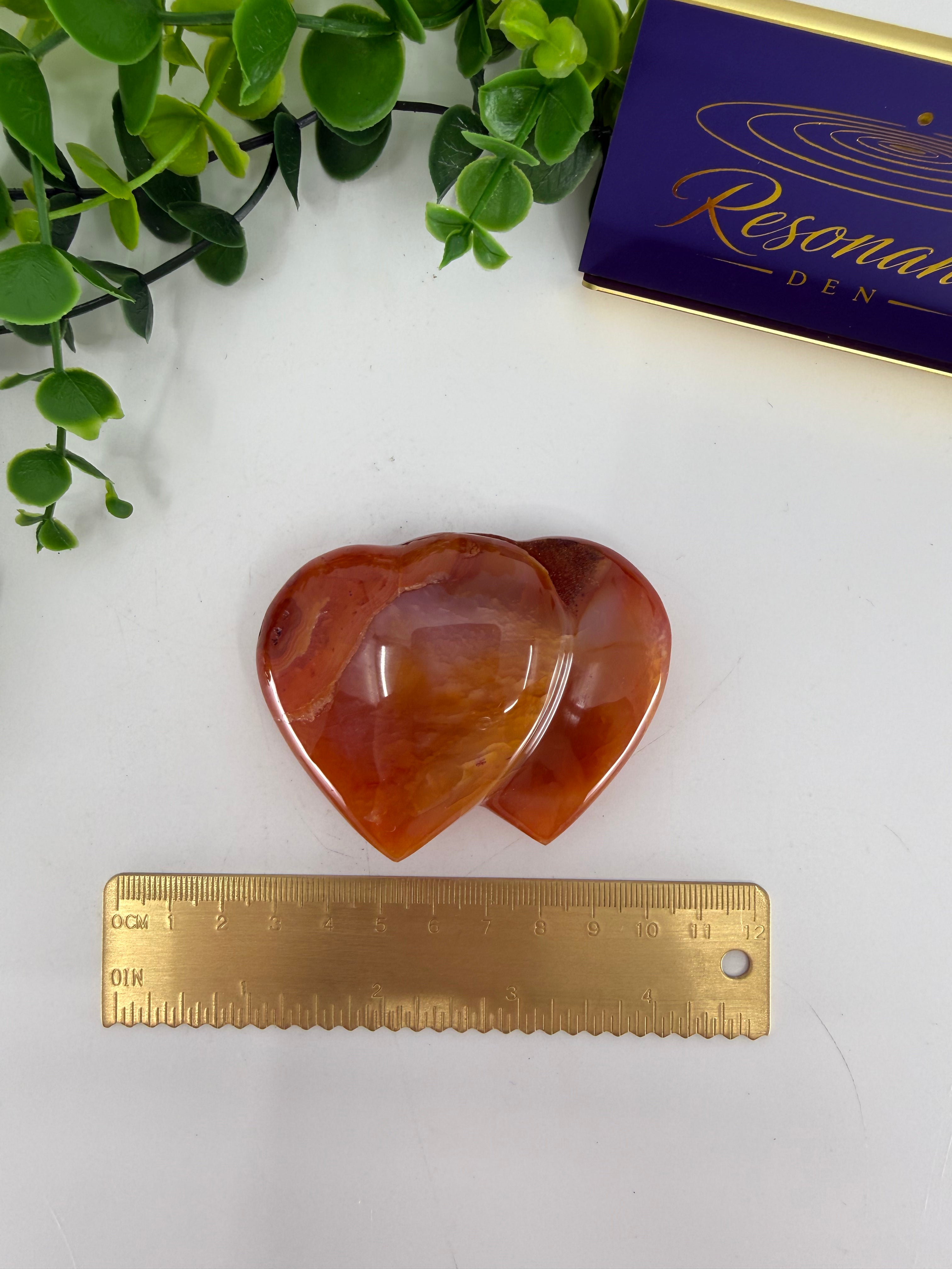 Carnelian Double Heart (Opt D)