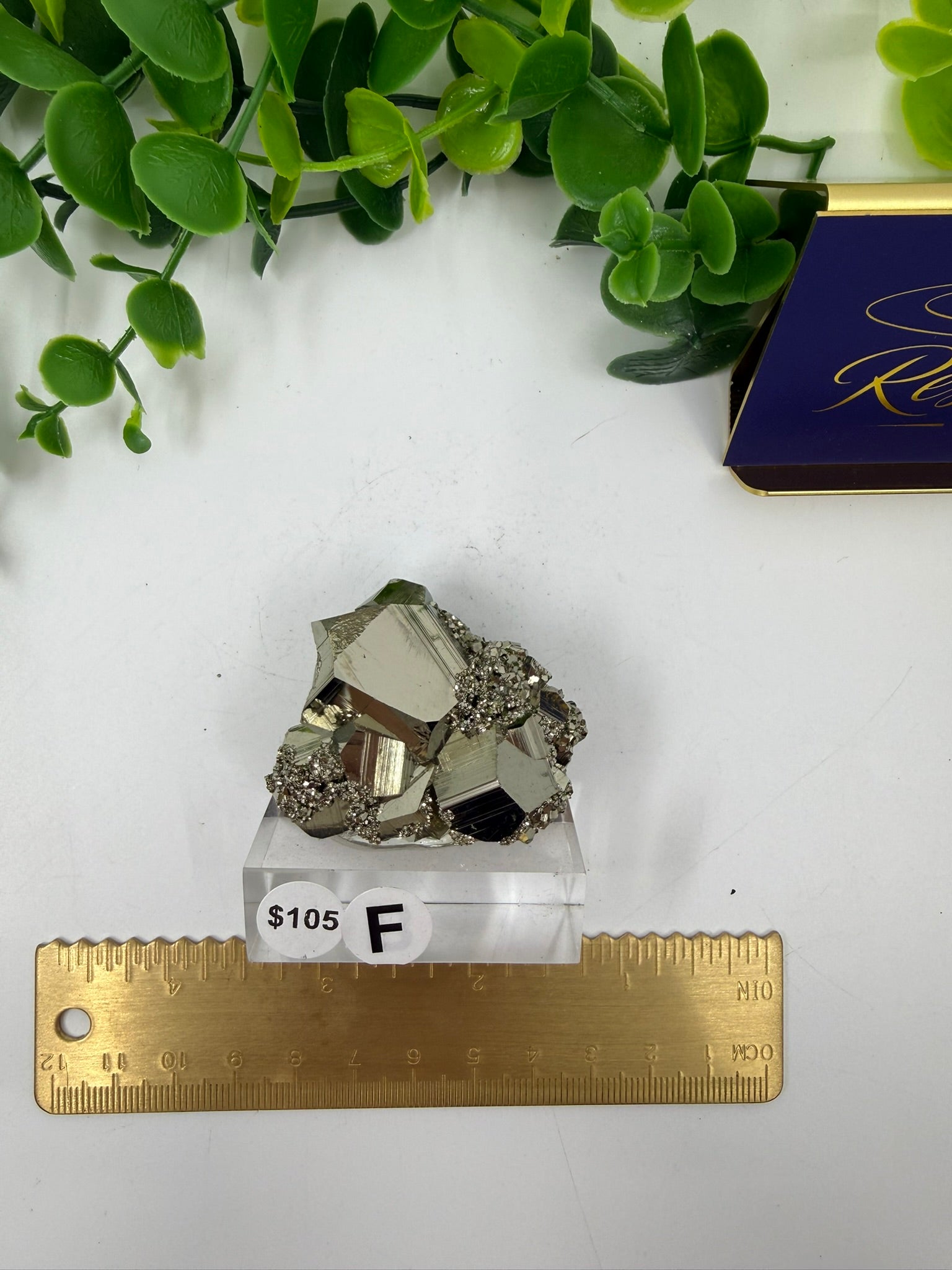 Raw Pyrite Cluster | On stand (Opt F)