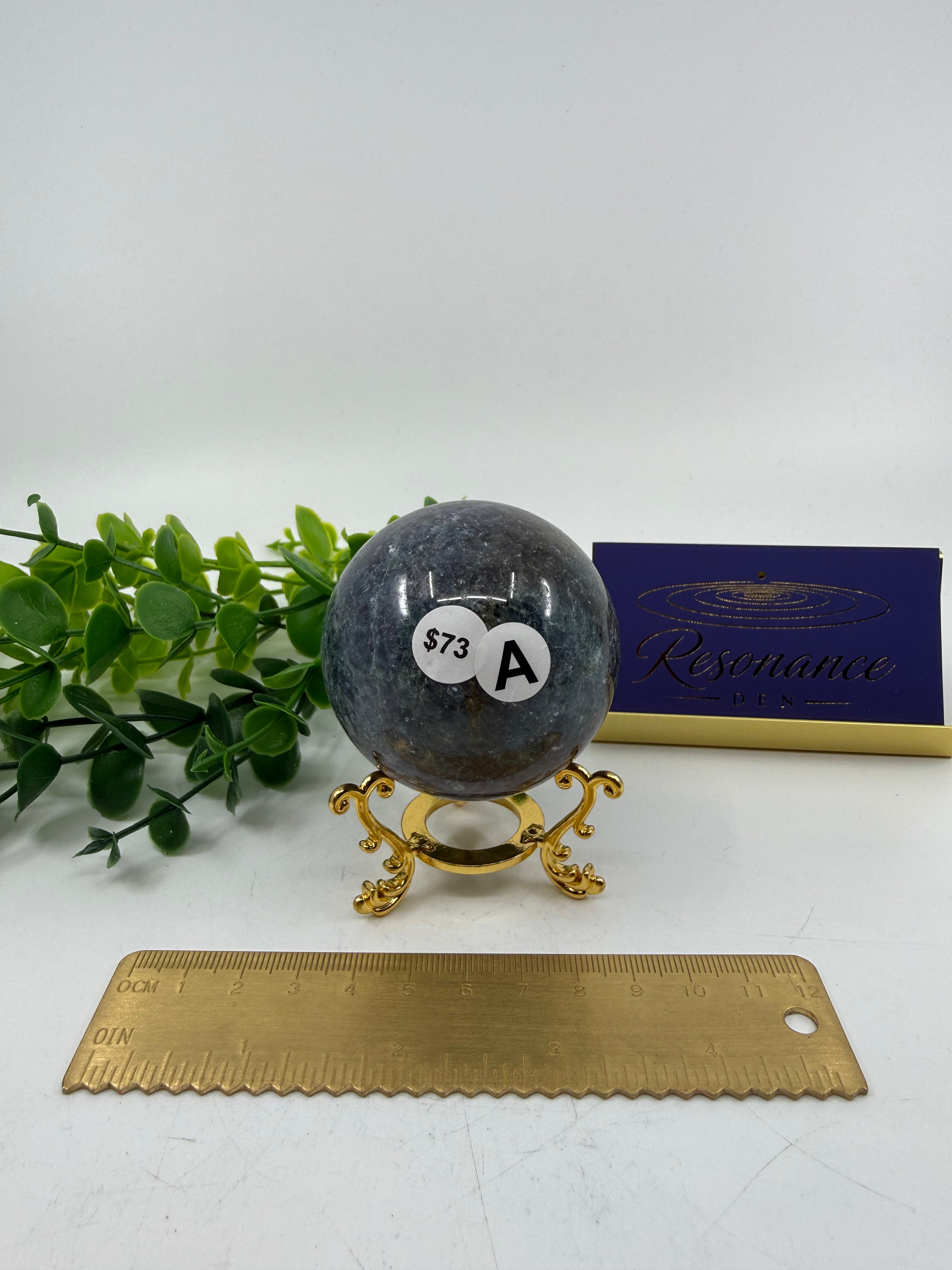 Ruby Fuchsite in Kyanite Sphere (Opt A)