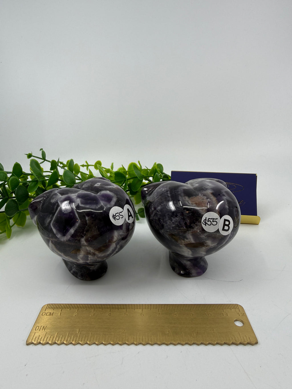 Chevron Amethyst | with Tigers Eye | Alien Head Carving