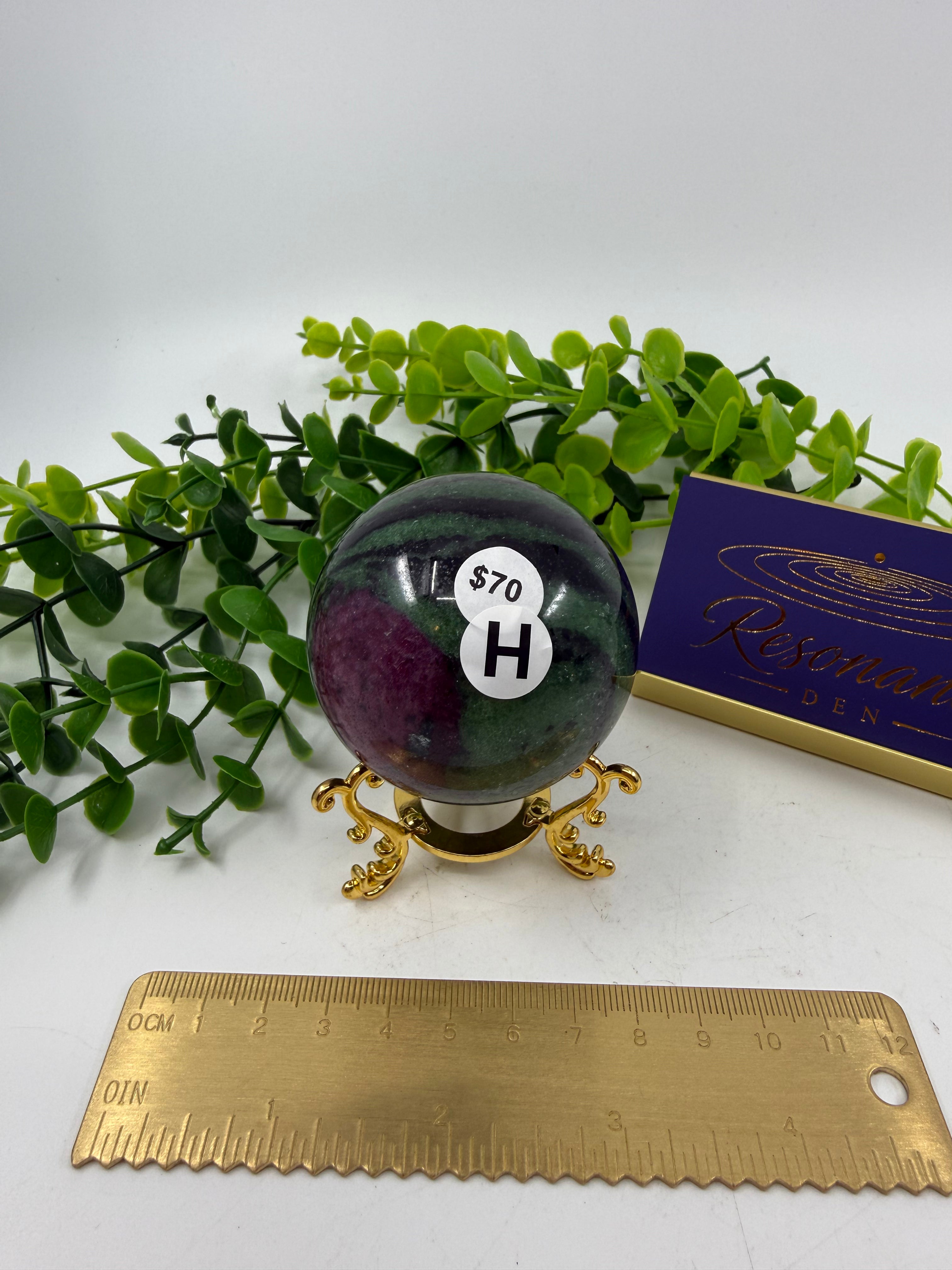 Ruby Zoisite Sphere (Opt H)