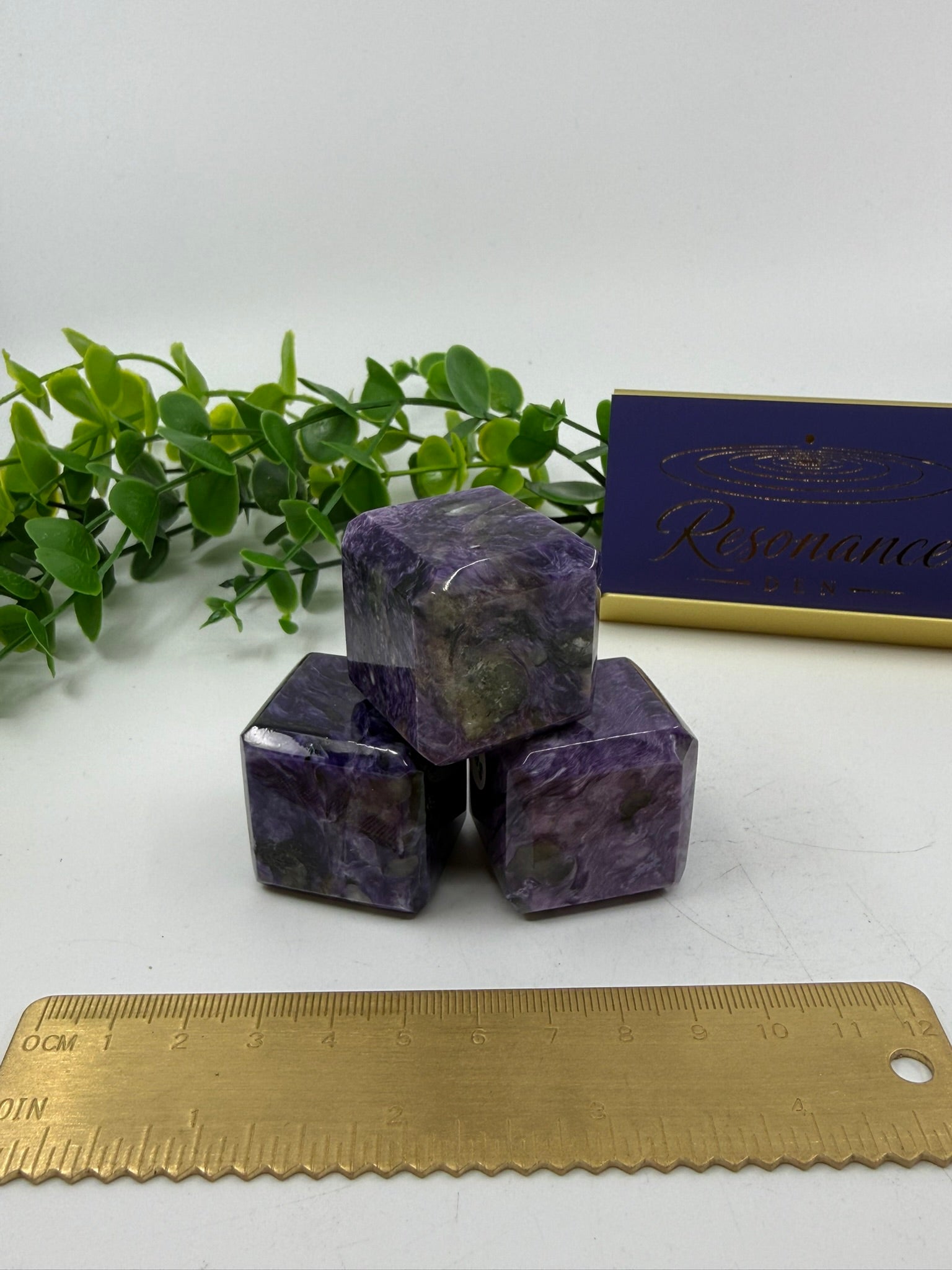 Charoite Mini Cube | Intuitively Chosen