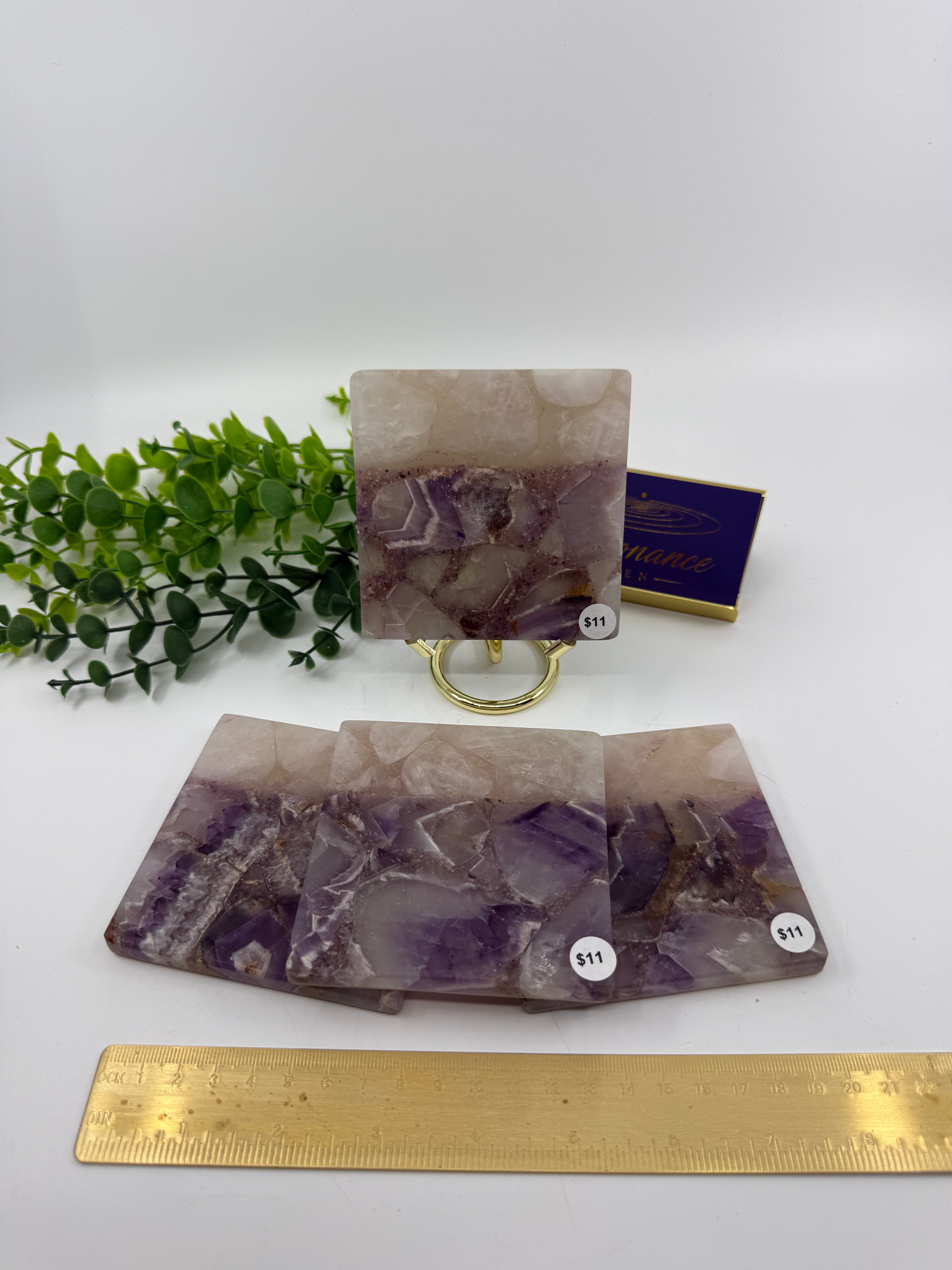 Chevron Amethyst Slab | Coaster | Intuitively Chosen