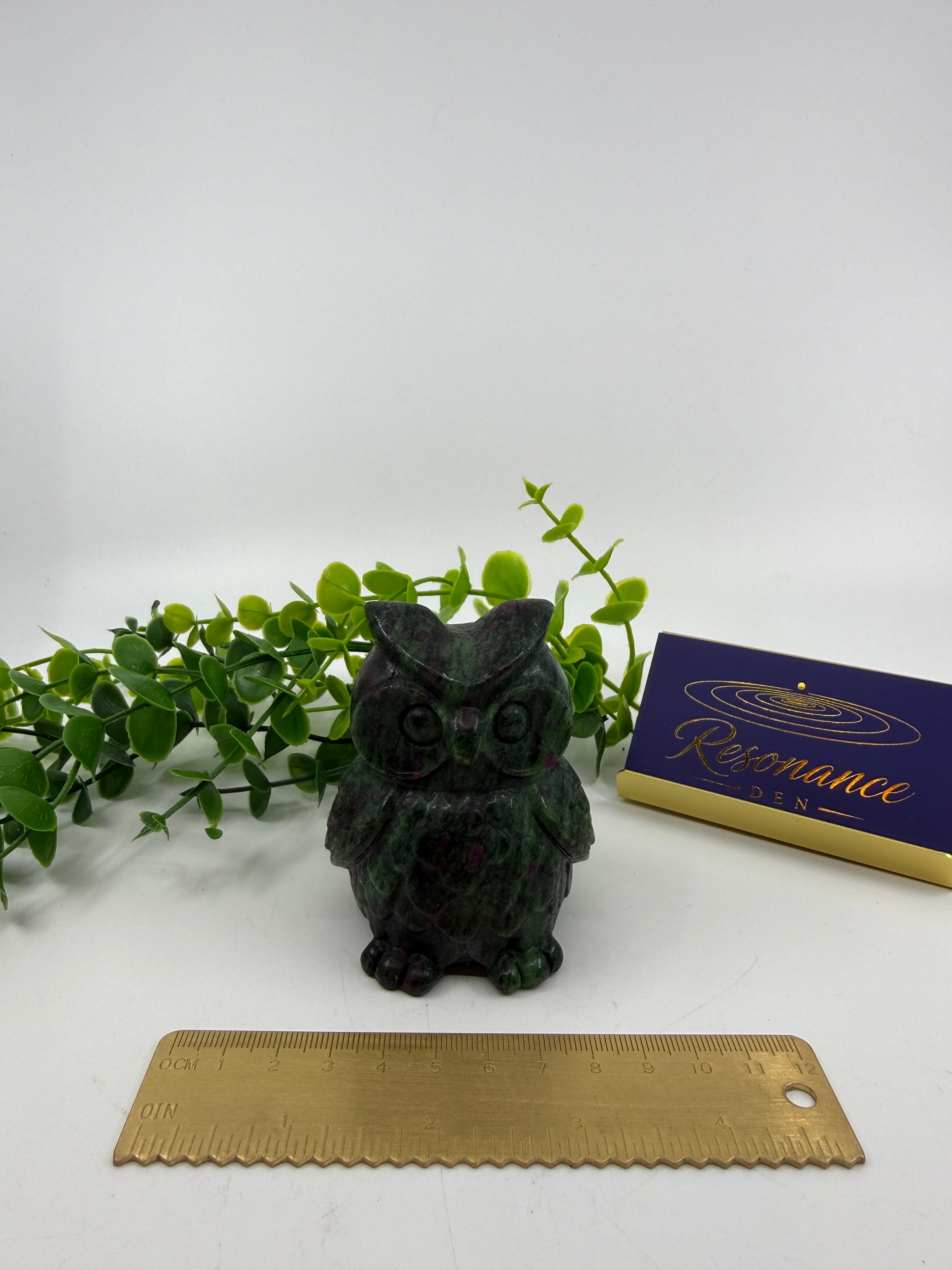 Ruby Zoisite Owl (Opt B)