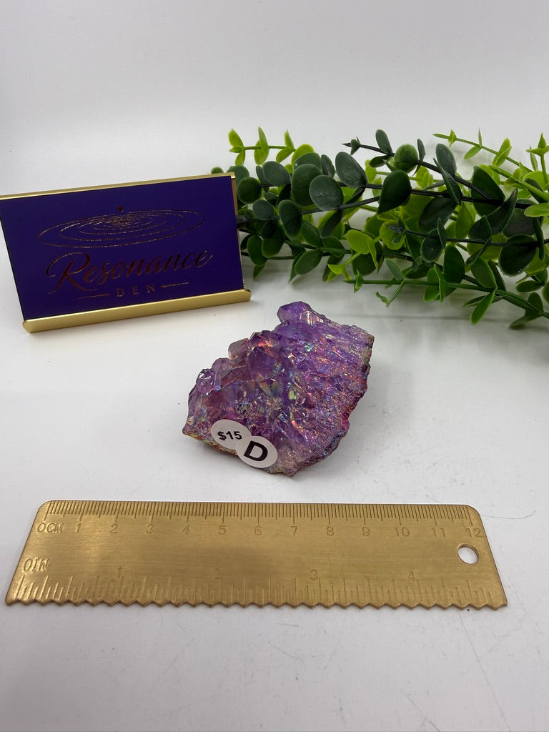 Aura Amethyst Raw Cluster (Opt D)
