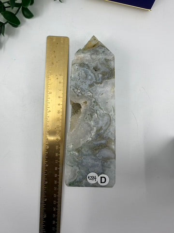 Moss Agate Large Tower (Opt D)