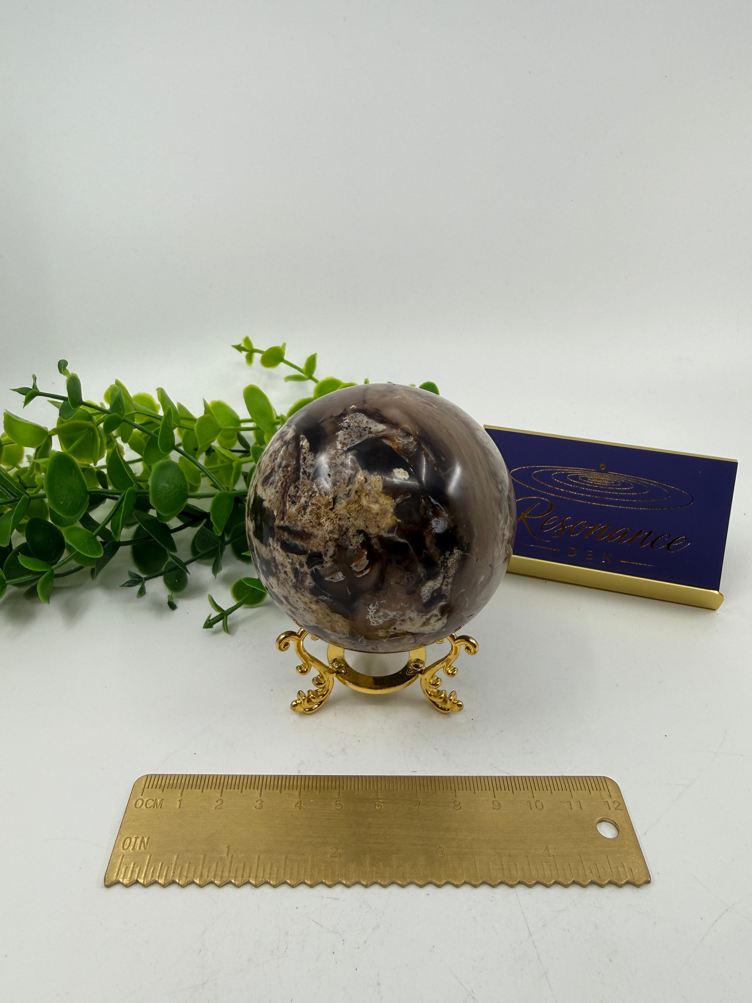 Chocolate Calcite Sphere (Opt A)